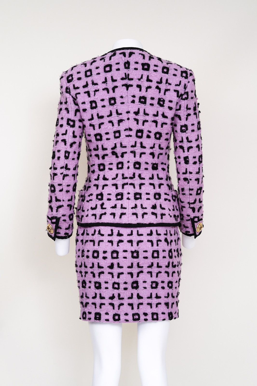 Versace Gianni Versace Atelier Purple Boucle Wool Two-Piece Suit Size M / US 6-8 / IT 42-44 - 5 Thumbnail