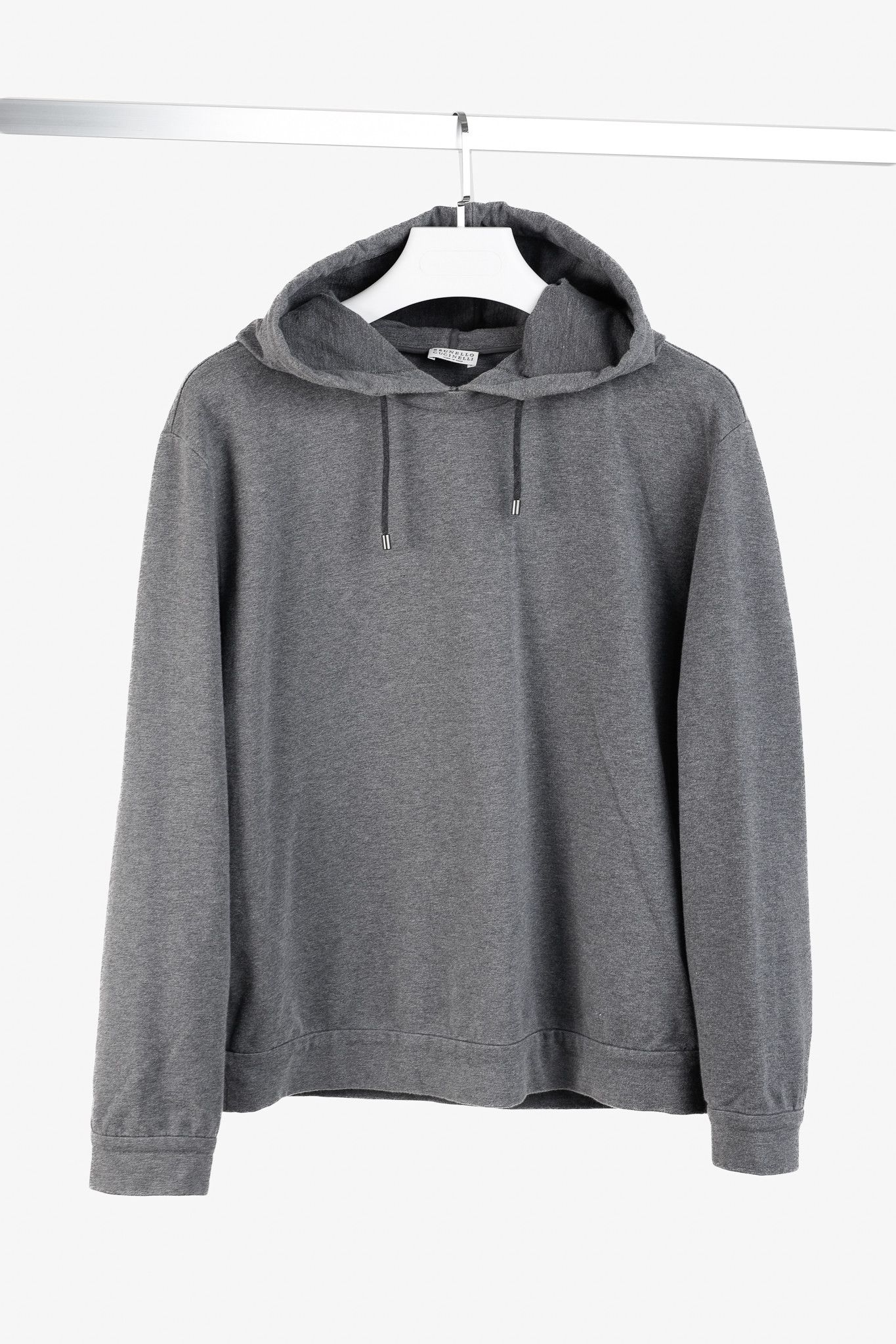 Brunello Cucinelli Brunello Cucinelli SS/20 Cotton Jersey Monili-Beaded Hoodie Size L / US 10 / IT 46 - 1 Thumbnail