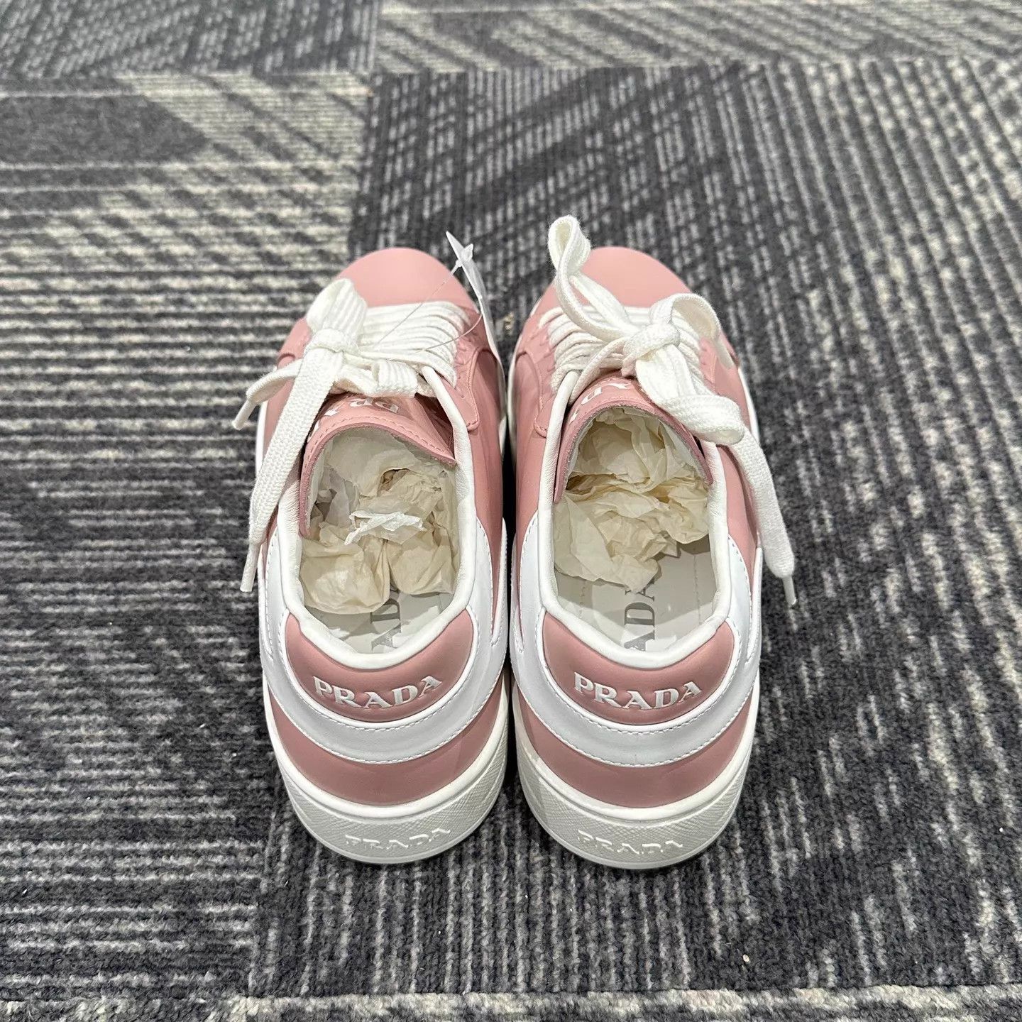 Prada Prada Women's Blush Pink Sneaker 36 New with Box Size US 5.5 / IT 35.5 - 3 Thumbnail