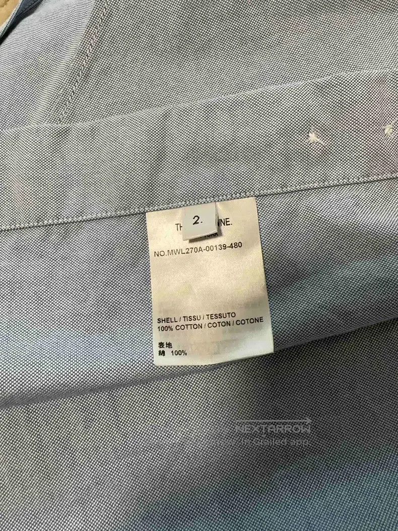 Thom Browne Thom Browne Blue Oxford cloth shirt Size US M / EU 48-50 / 2 - 5 Thumbnail