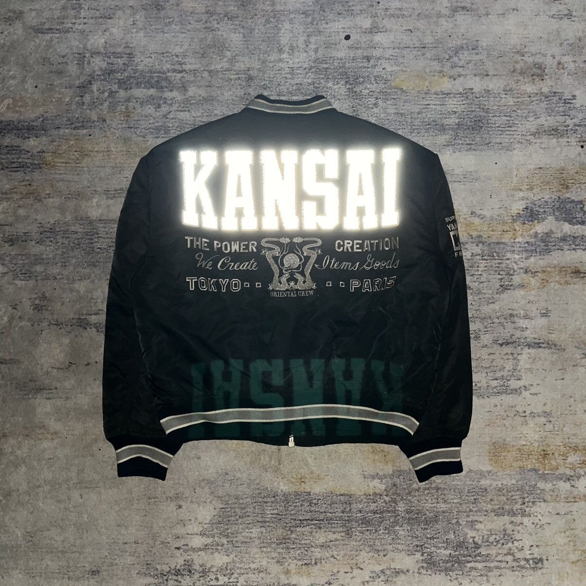 Yohji Yamamoto 90s Kansai Yamamoto embroidery dragon reflective logo jacket Size US L / EU 52-54 / 3 - 1 Thumbnail
