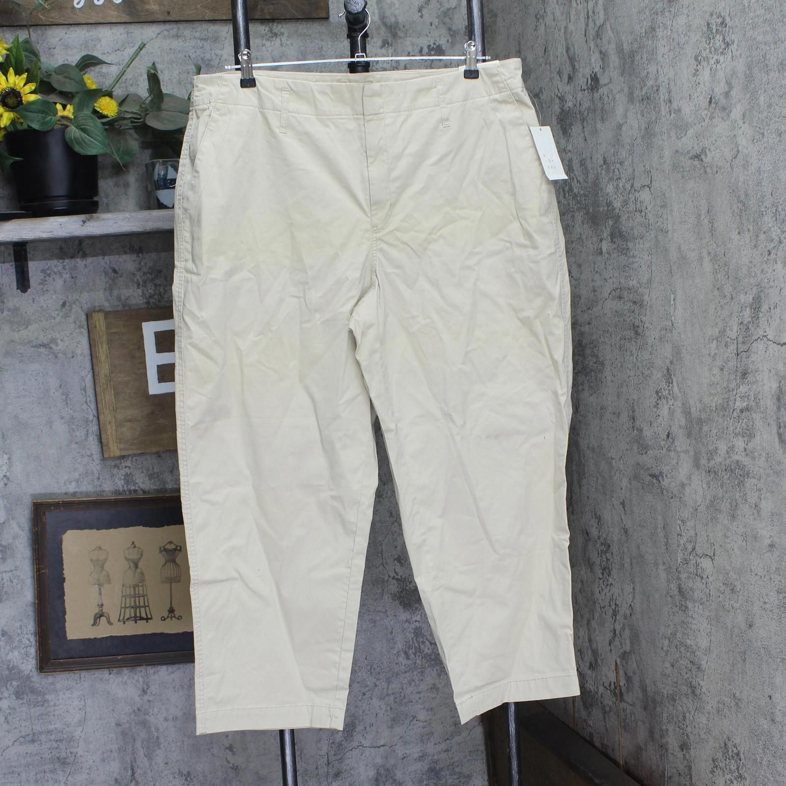 Designer Nwt A New Day Womens Ankle Chino Pants 89476958 Tan Brown 17 Size 30" / US 8 / IT 44 - 1 Thumbnail