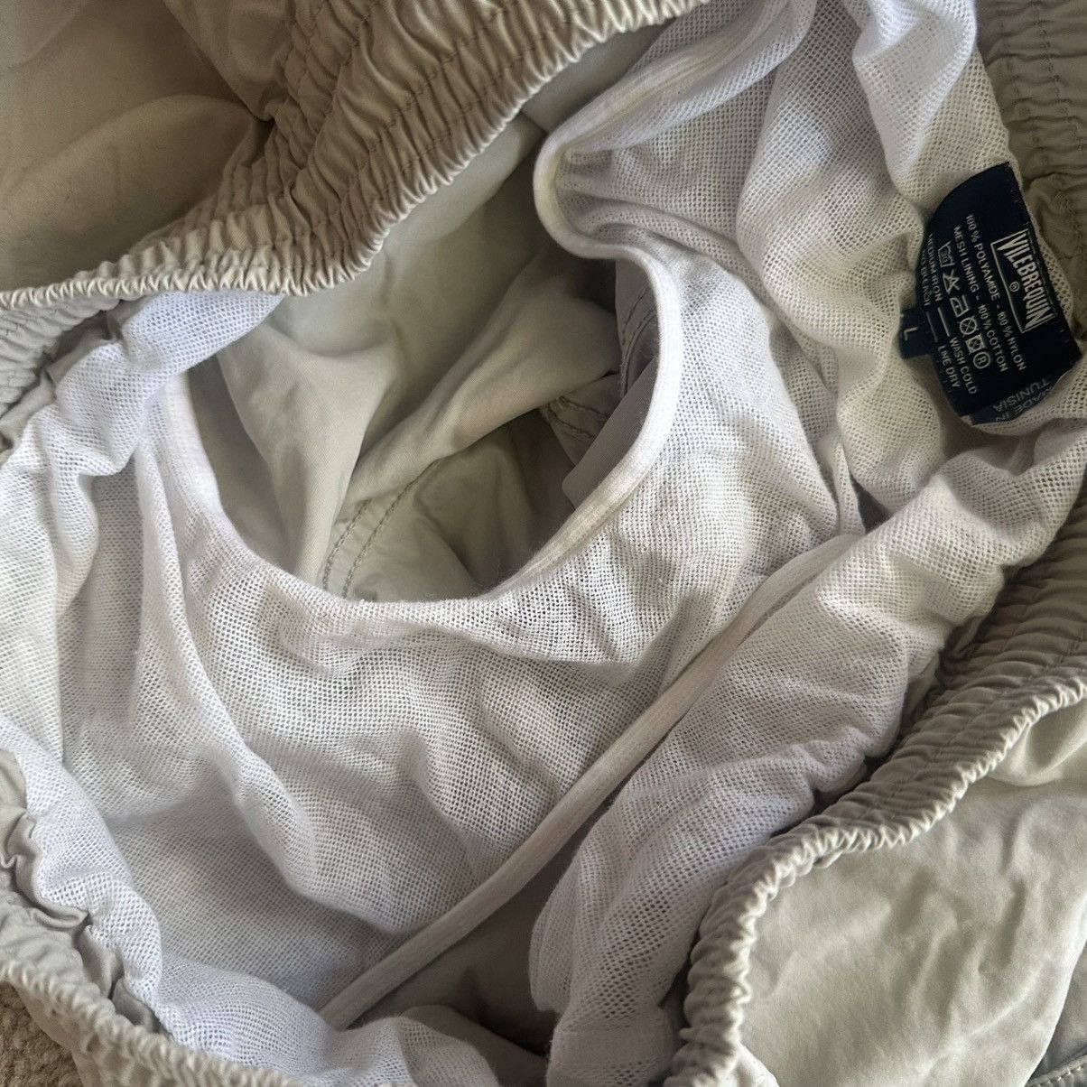 Designer × Vilebrequin × Vintage Vintage Vilebrequin Men’s Cargo Shorts Beige Khaki Size US 34 / EU 50 - 7 Thumbnail