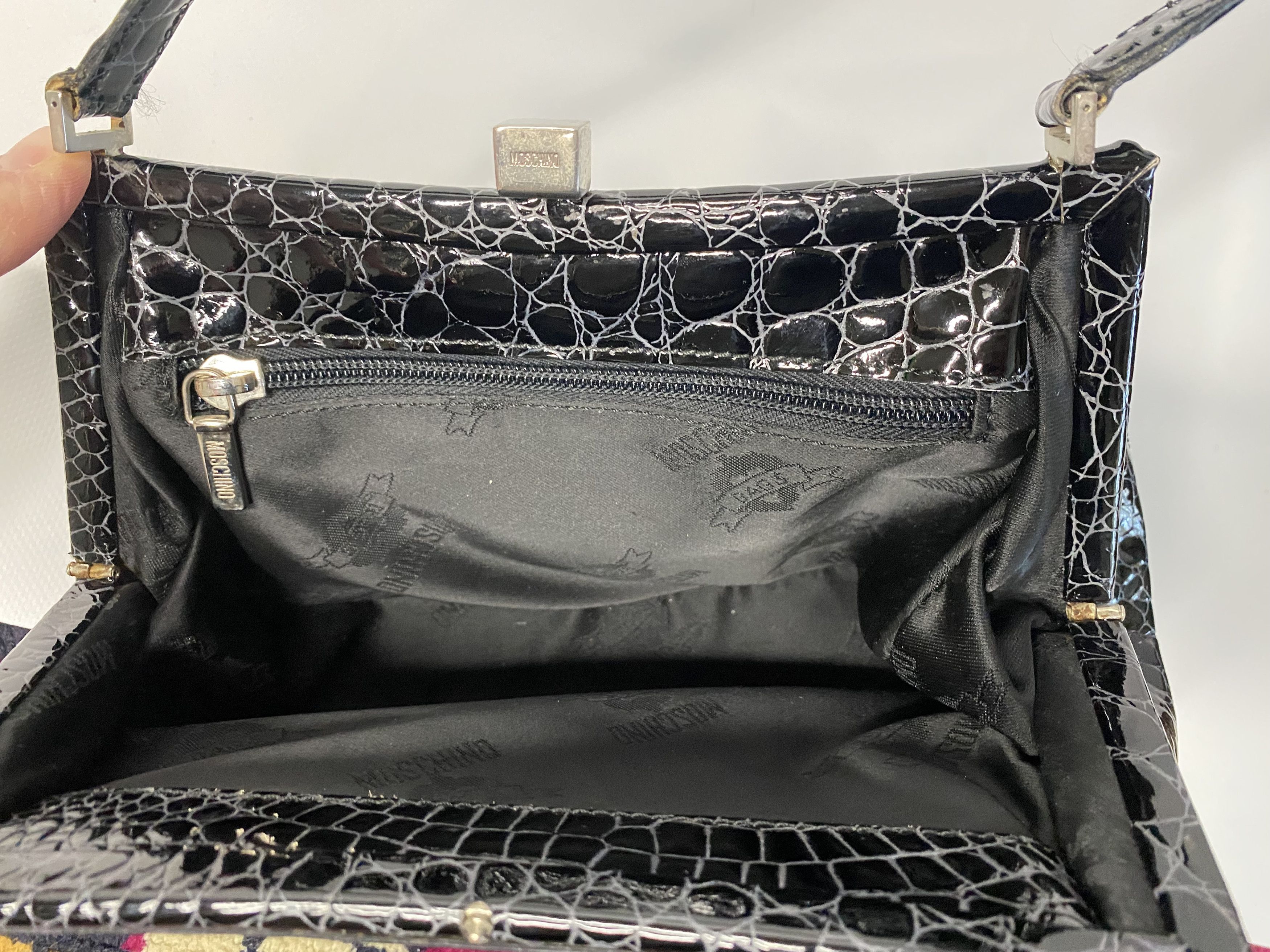 Moschino × Vintage MOSCHINO 1980s VINTAGE MINI TOO HANDLE BAG Size ONE SIZE - 5 Thumbnail