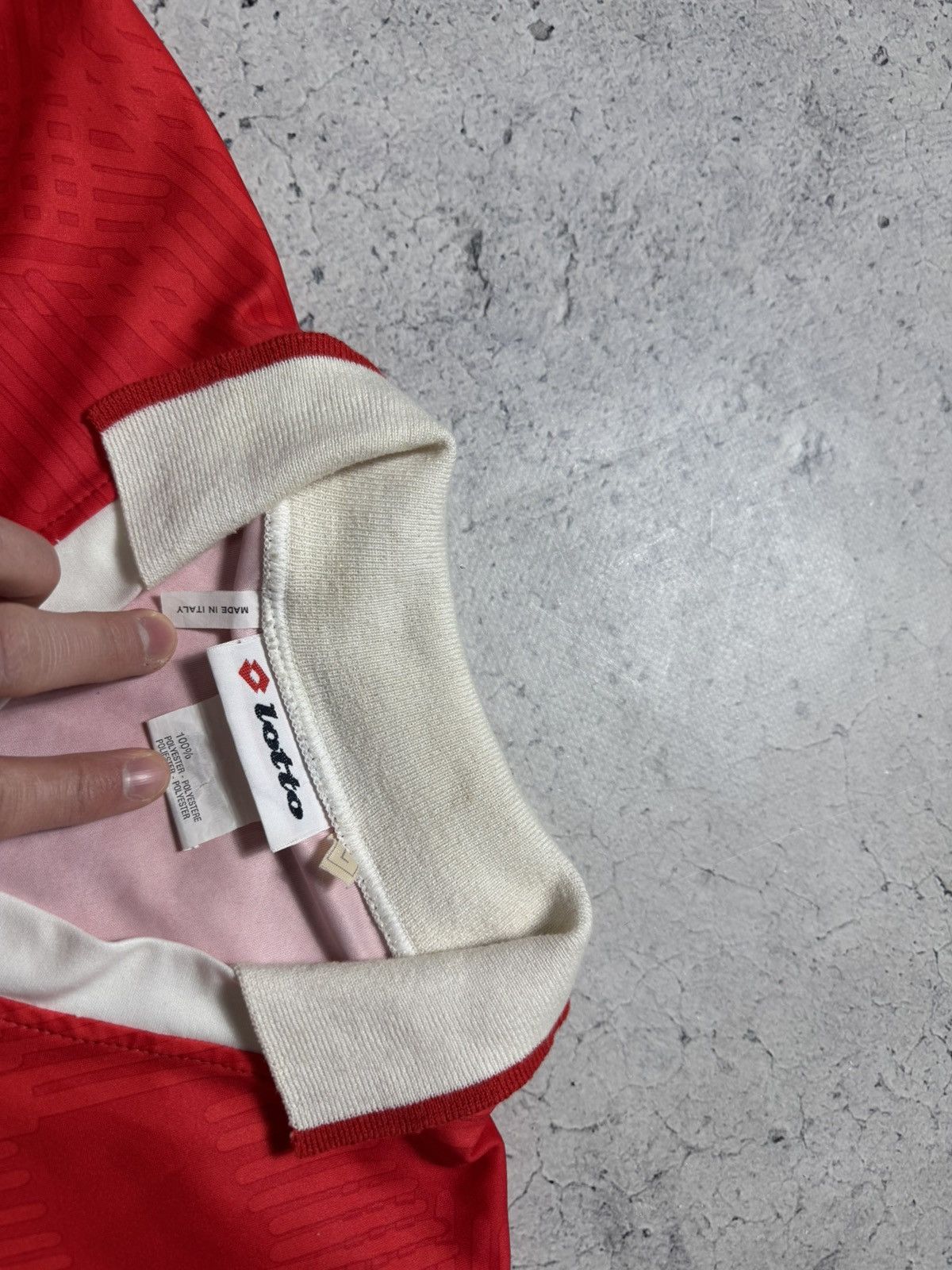 Lotto Sport Lotto Switzerland #9 1994/1996 Home Jersey Long Sleeve Size US L / EU 52-54 / 3 - 5 Thumbnail