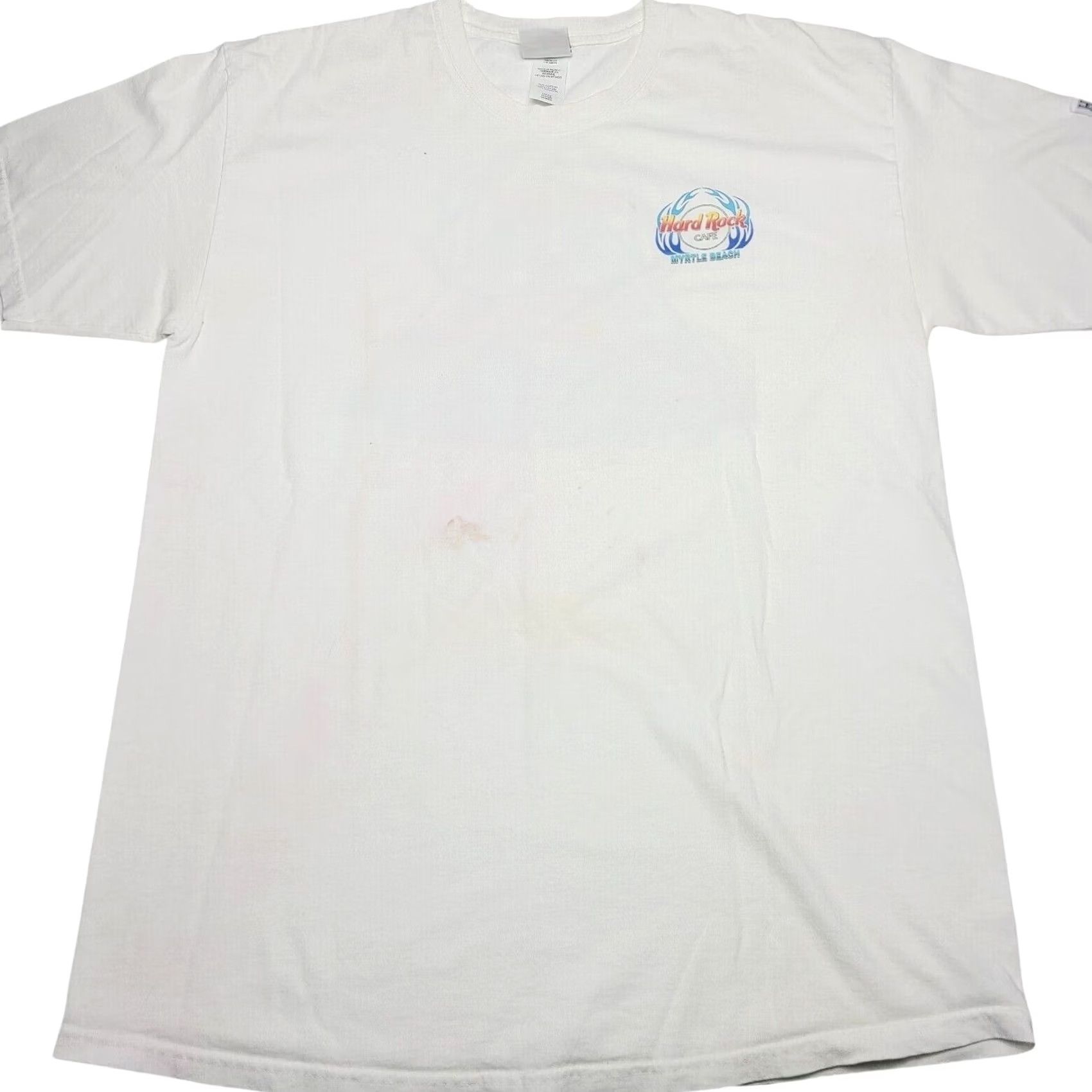 Hard Rock Cafe VINTAGE Hard Rock Cafe Myrtle Beach T-Shirt Large Mens Crew Neck Short Sleeve White USA Music Rock And Roll L Size US L / EU 52-54 / 3 - 3 Thumbnail