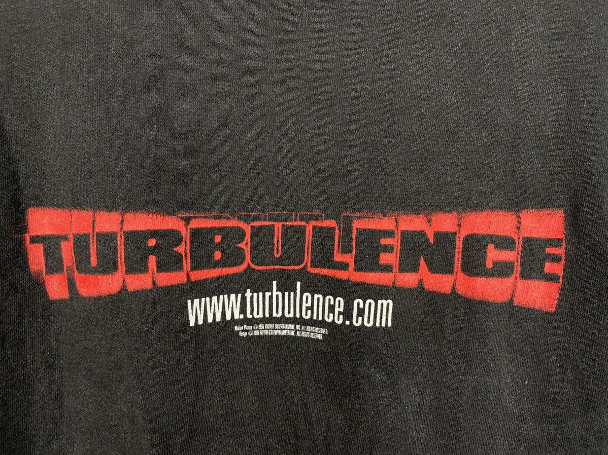 Vintage Vintage 90s Turbulence I Survived The Ride movie promo tee Size US L / EU 52-54 / 3 - 5 Thumbnail