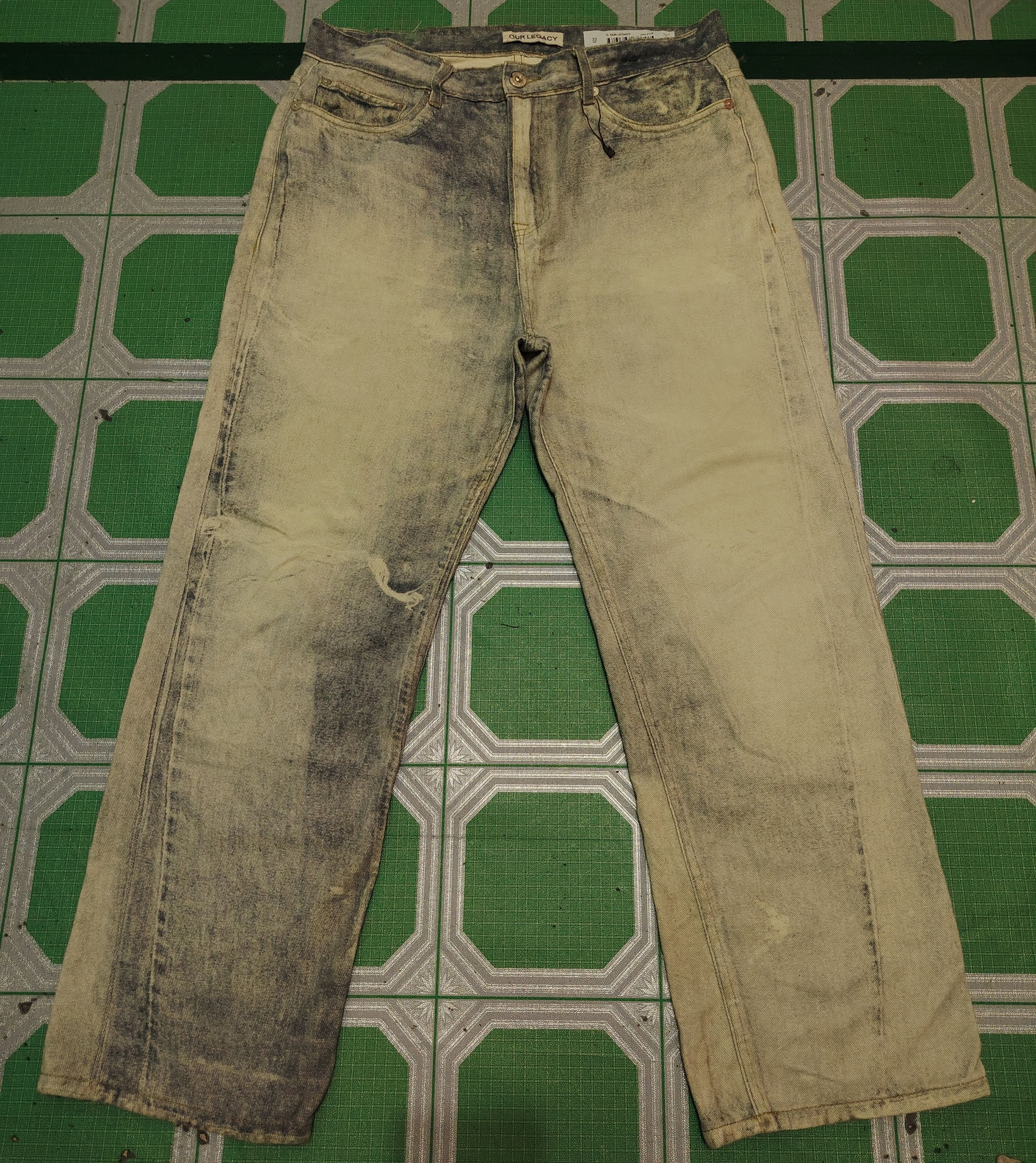 Our Legacy OUR LEGACY THIRD CUT DIGITAL CHALK FLOWER PRINT JEANS