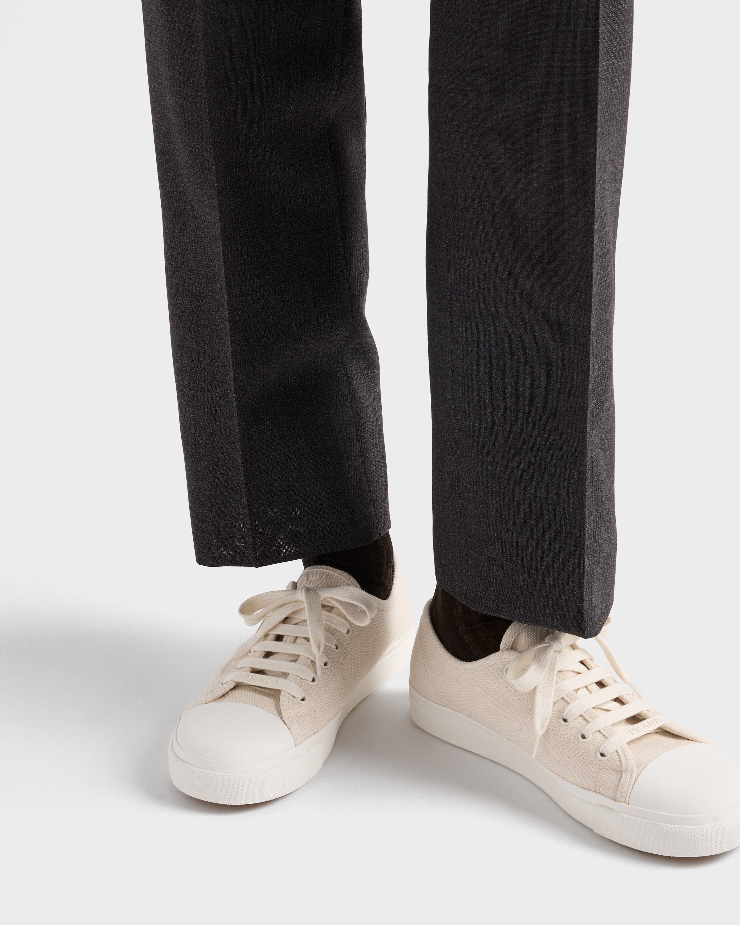 Prada o1la1rc1a0925 Celebration Sneakers in Beige/White Size US 11 / EU 44 - 4 Thumbnail