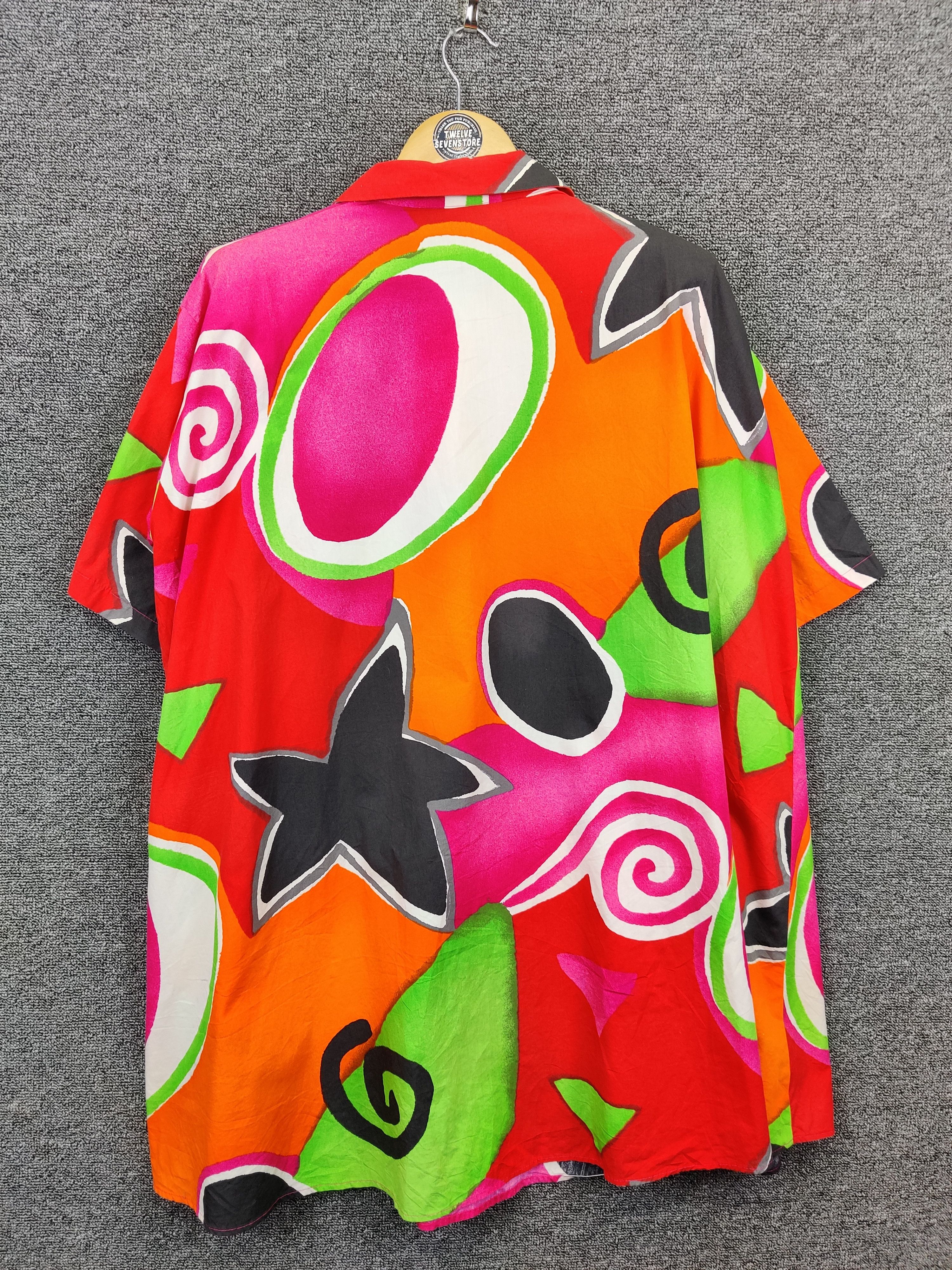 Vintage Vintage Maska Iconic Printed Art Button Ups Shirt Size US XL / EU 56 / 4 - 6 Thumbnail