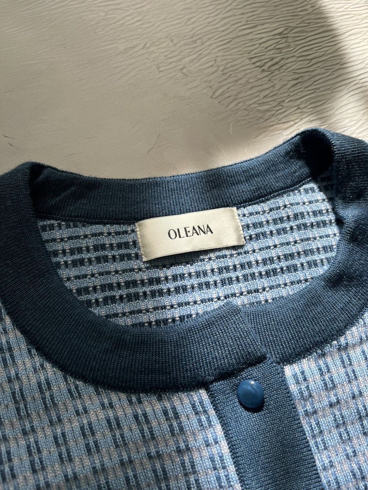 Other OLEANA Women’s Poised Plaid Merino Wool Cardigan Size M Size M / US 6-8 / IT 42-44 - 3 Thumbnail