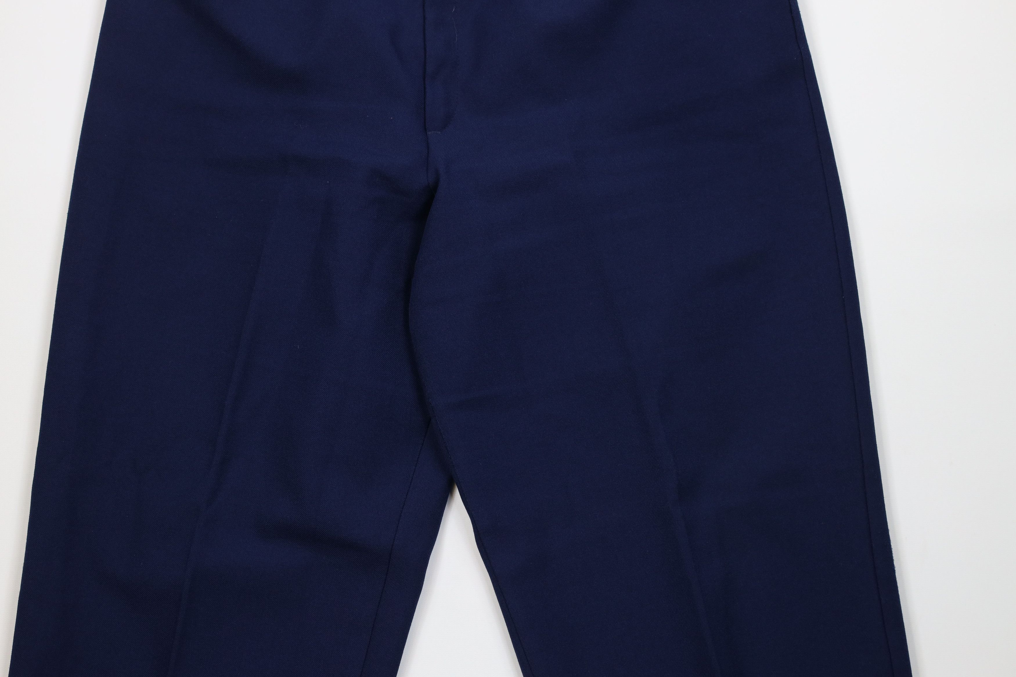 Levi's Vintage 70s 80s Levis Knit Wide Leg Chino Pants Blue USA Size 38" / US 16 / IT 52 - 3 Thumbnail