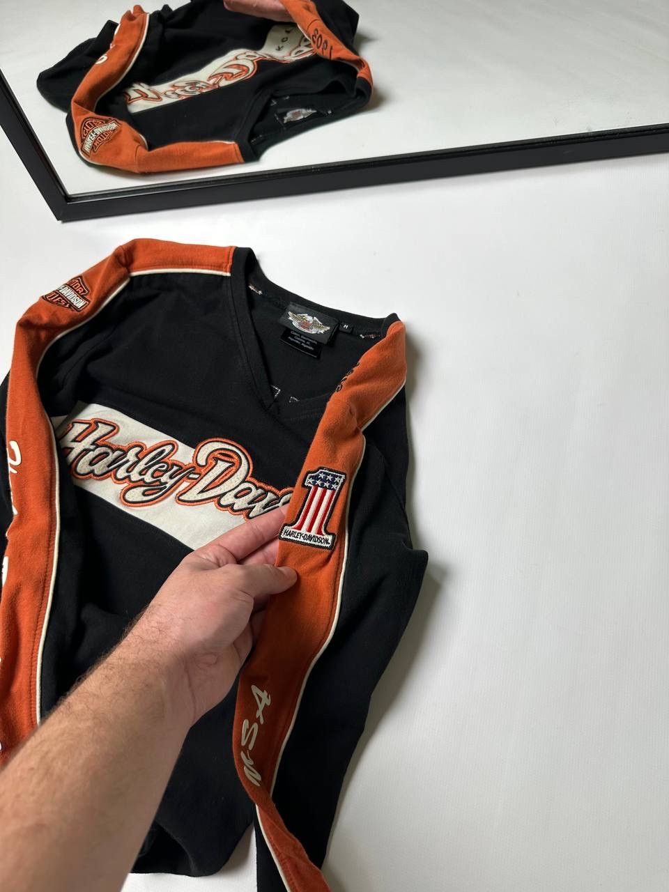 Harley Davidson 00s Vintage Harley Davidson Motorcycles USA Ladies Long Size M / US 6-8 / IT 42-44 - 3 Thumbnail