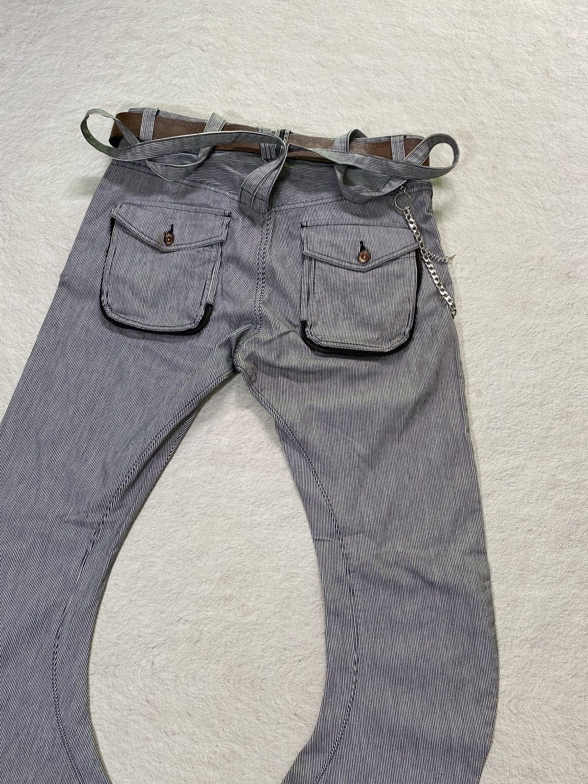 PPFM 2000s 💸 PPFM Suspender J cut Hickory denim Size US 32 / EU 48 - 4 Thumbnail