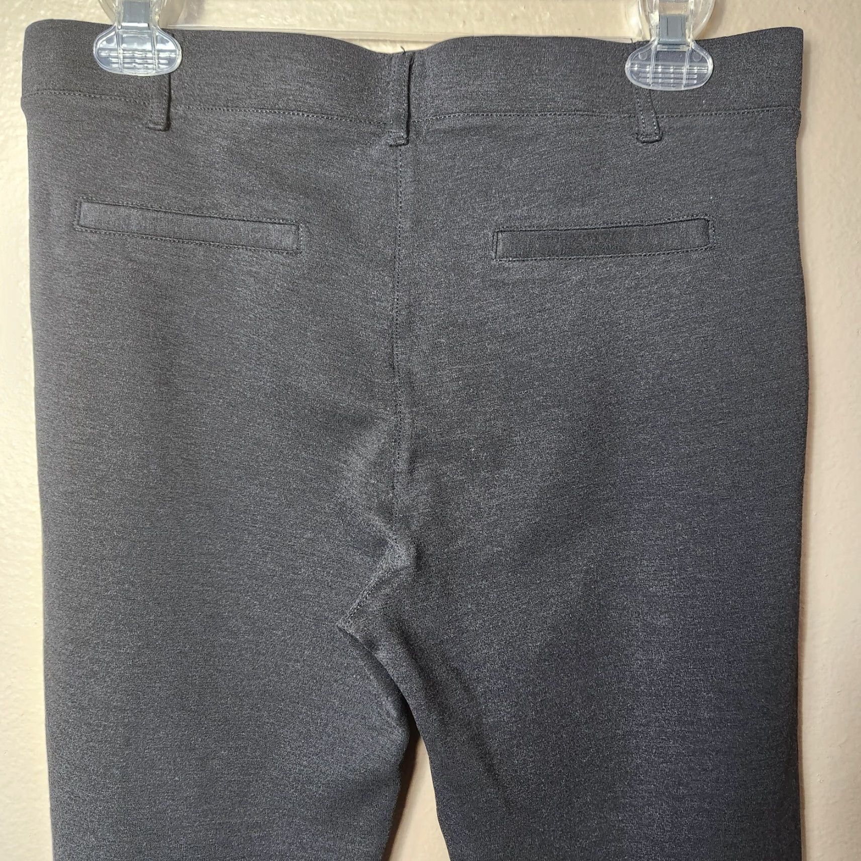 Vintage Betabrand Charcoal Gray Yoga Dress Straight Leg Pull-on Pants L Womens Dress Pants Gray Size 36" / US 14 / IT 50 - 6 Thumbnail