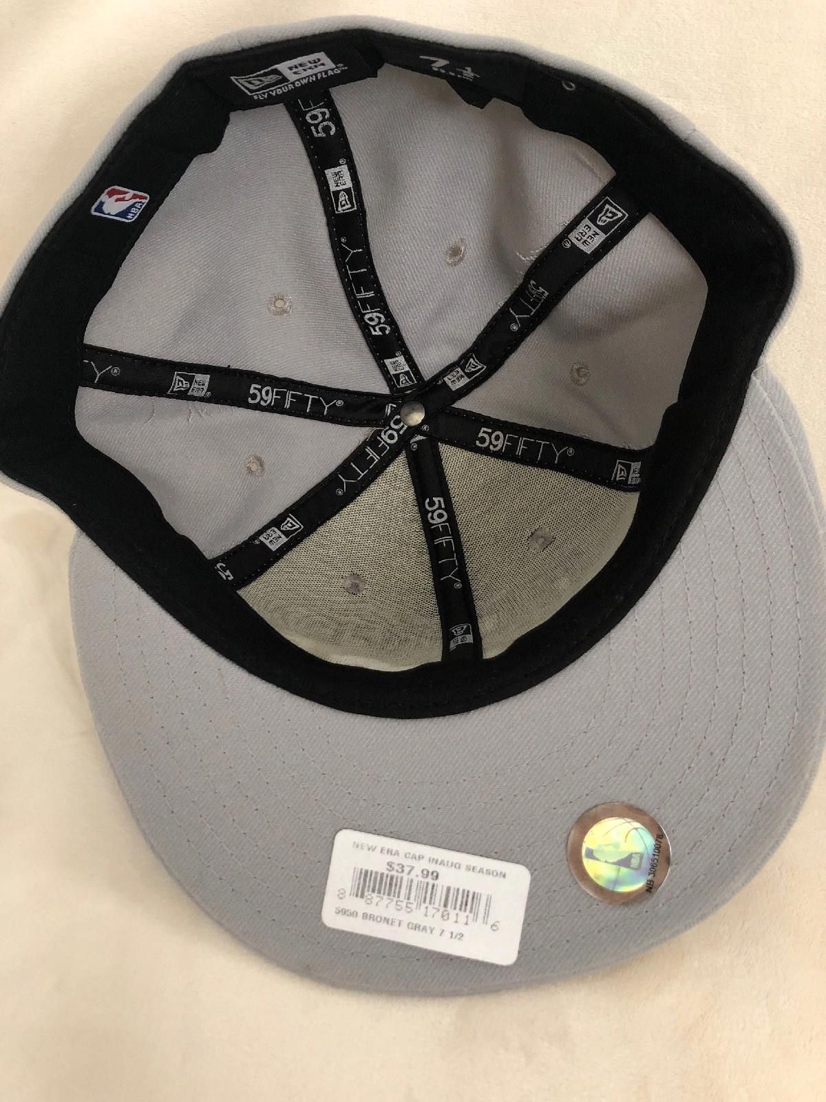 New Era New Era Brooklyn Nets Gray 59FIFTY Fitted Cap Hat 7 1/2 Size ONE SIZE - 2 Thumbnail