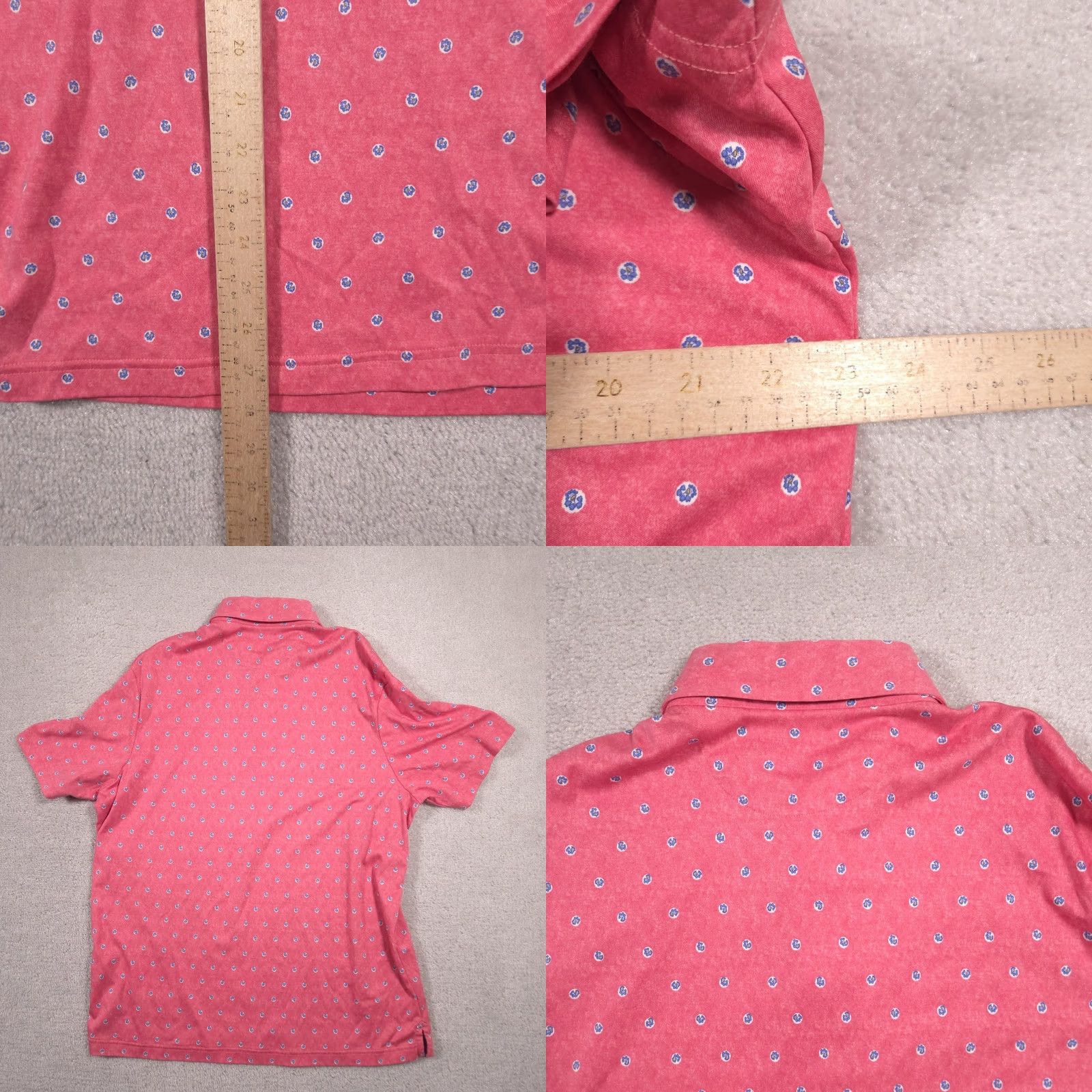 Cremieux Cremieux Polo Shirt Mens L Pink Floral Supima Cotton Classics Logo Allover Size US L / EU 52-54 / 3 - 8 Thumbnail