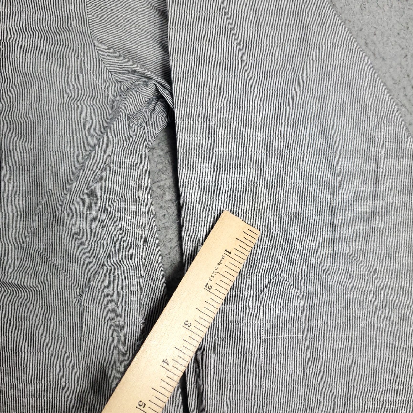 Tommy Hilfiger VINTAGE Tommy Hilfiger Shirt Mens 15.5 Gray Dress Long Sleeve Button Up Collared Business Casual 15.5 in Pockets Modern Preppy Mens Size 40R - 3 Thumbnail