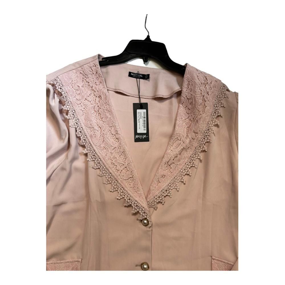 Designer Nasty Gal l NWT Vintage Lace Collar Blazer Dress Size 16 Size XXL / US 16-18 / IT 52-54 - 4 Thumbnail
