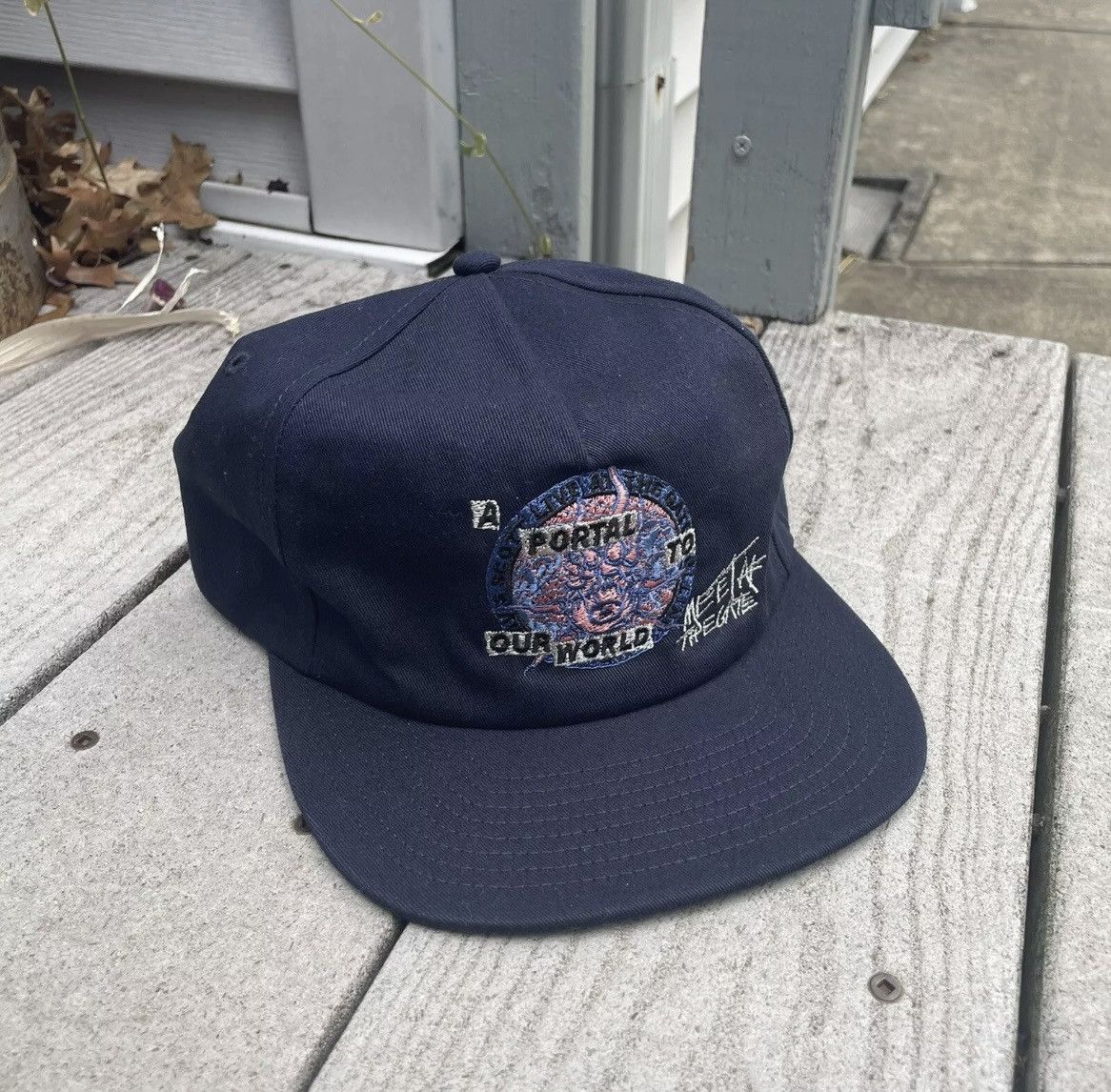 Travis Scott RARE Travis Scott Rolling Loud NYC 2021 Hat navy Size ONE SIZE - 3 Thumbnail