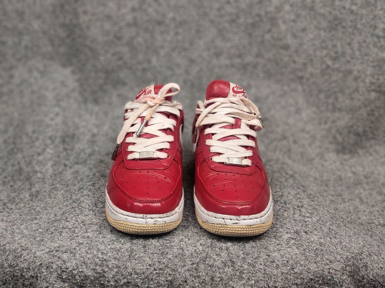 Nike Vintage Nike Air Force Slam Jam Varsity red Supreme sneakers Size US 7 / EU 40 - 8 Thumbnail