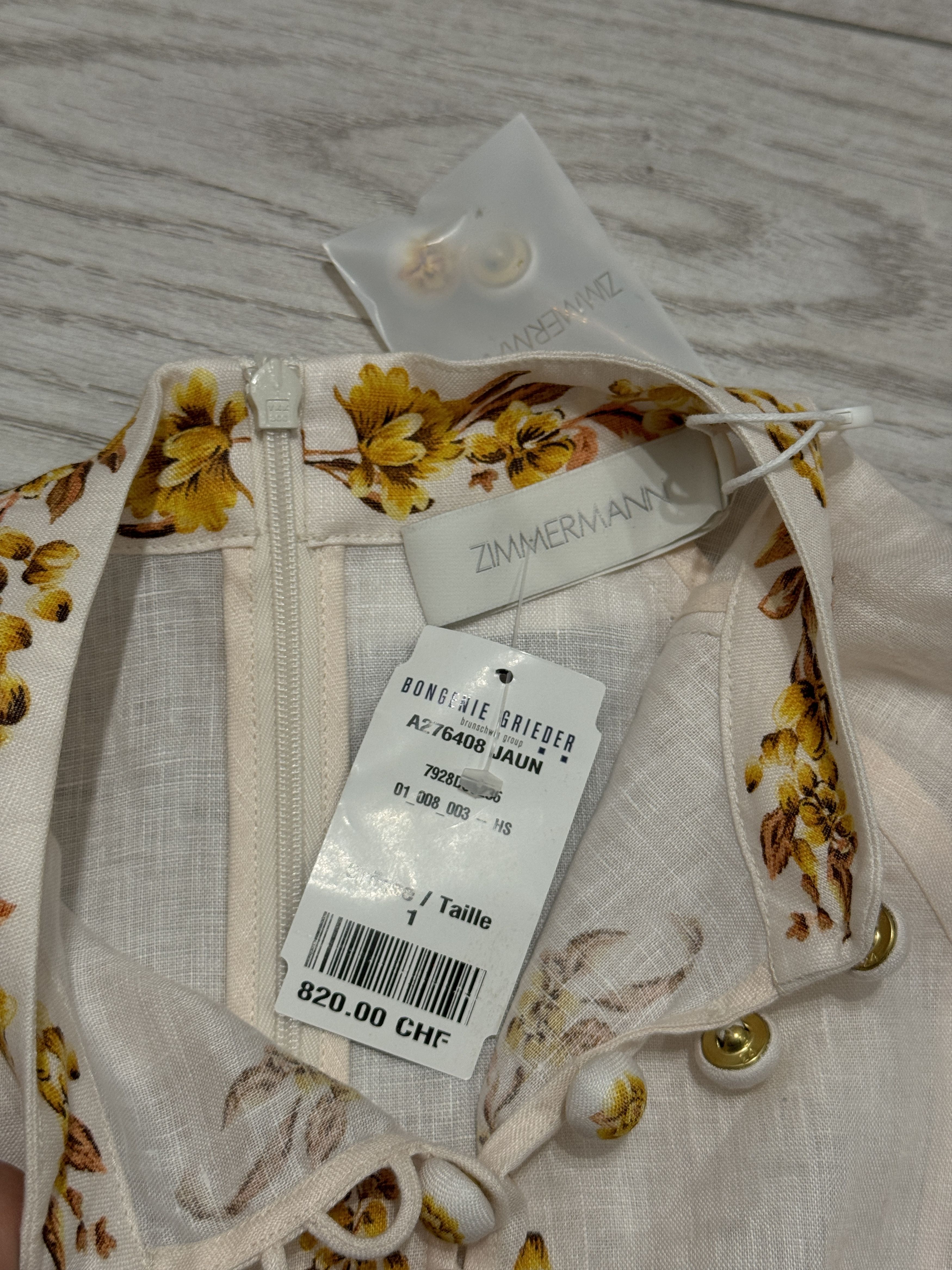 Zimmermann Zimmermann floral linen mini dress Size S / US 4 / IT 40 - 5 Thumbnail