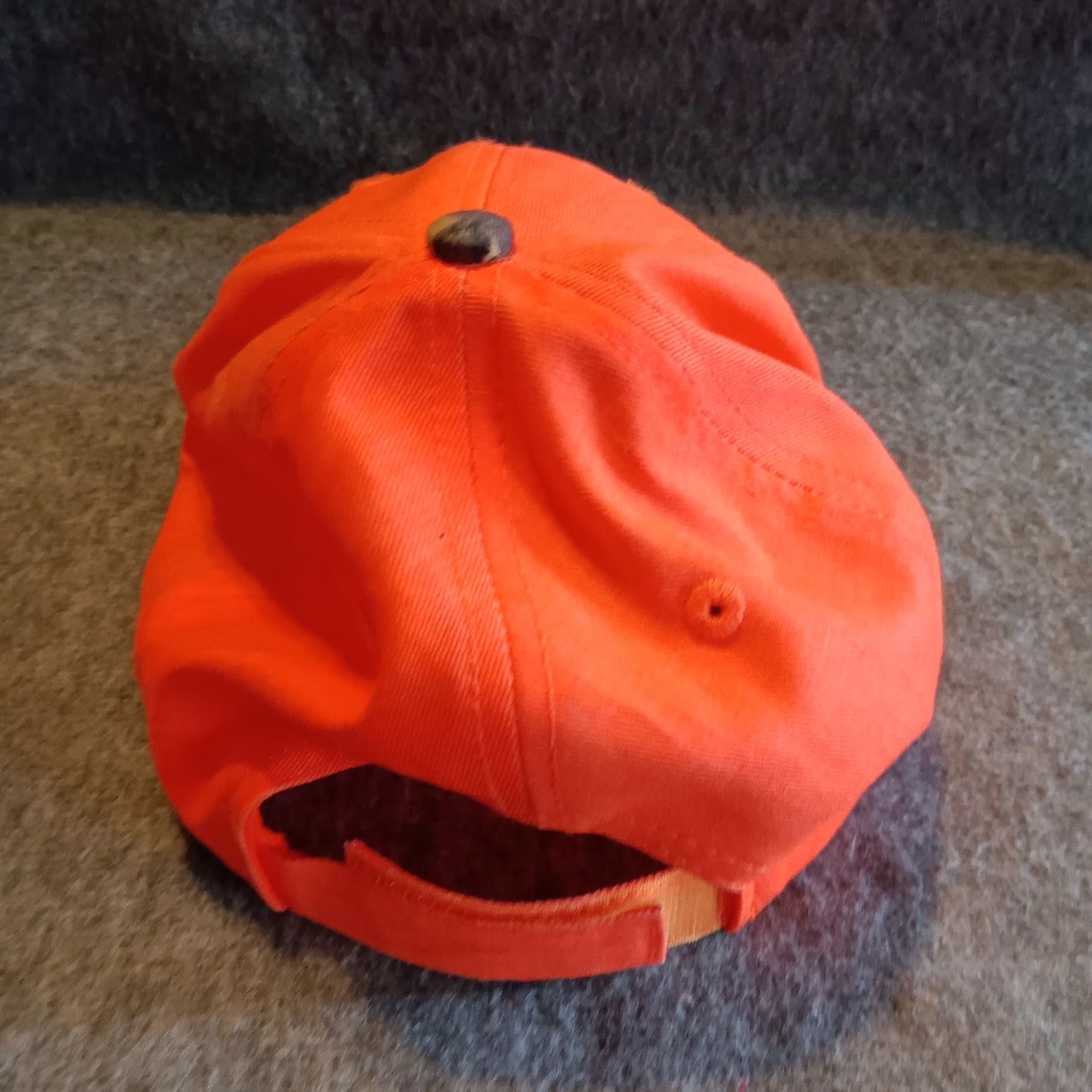 Vintage VINTAGE Farm Credit Union Hat Cap Strap Back Adjustable Adult Orange Camo Hunting Camp Baseball Cap Men Orange Camouflage Classic Dad Hunting 90s Mens Size ONE SIZE - 5 Thumbnail