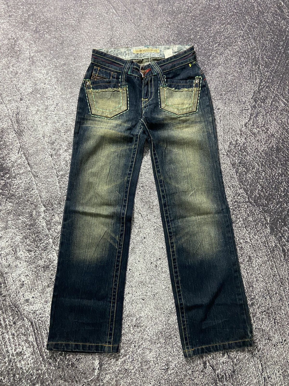 Blue moon blue floral denim