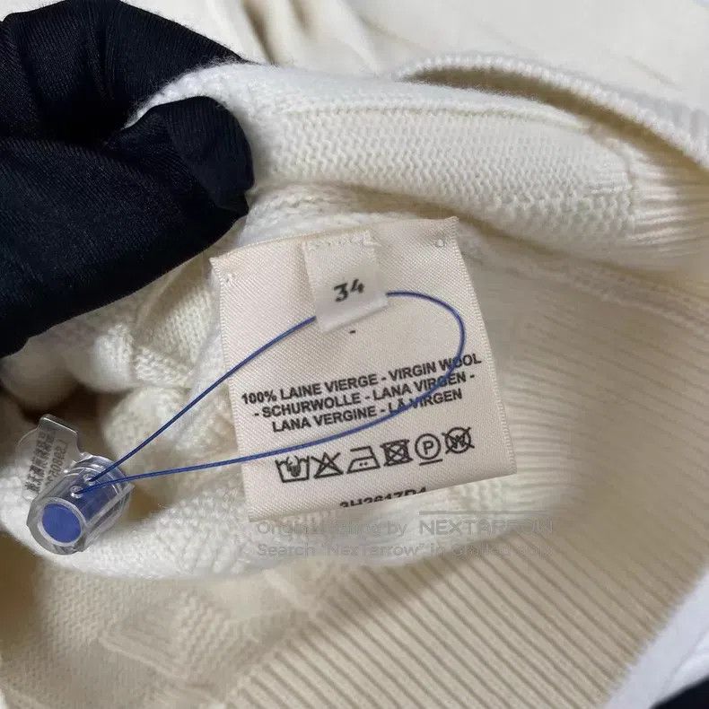 Hermes Hermes White Knit Sweater Size XXS / US 00 / IT 34 - 5 Thumbnail