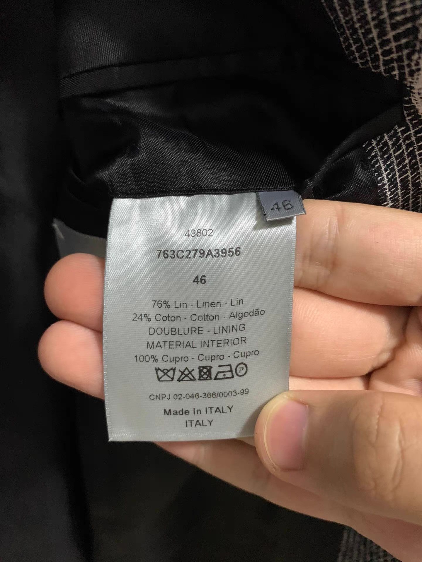 Dior Dior Homme 17SS Runway Collection Q12 Size 48R - 7 Thumbnail