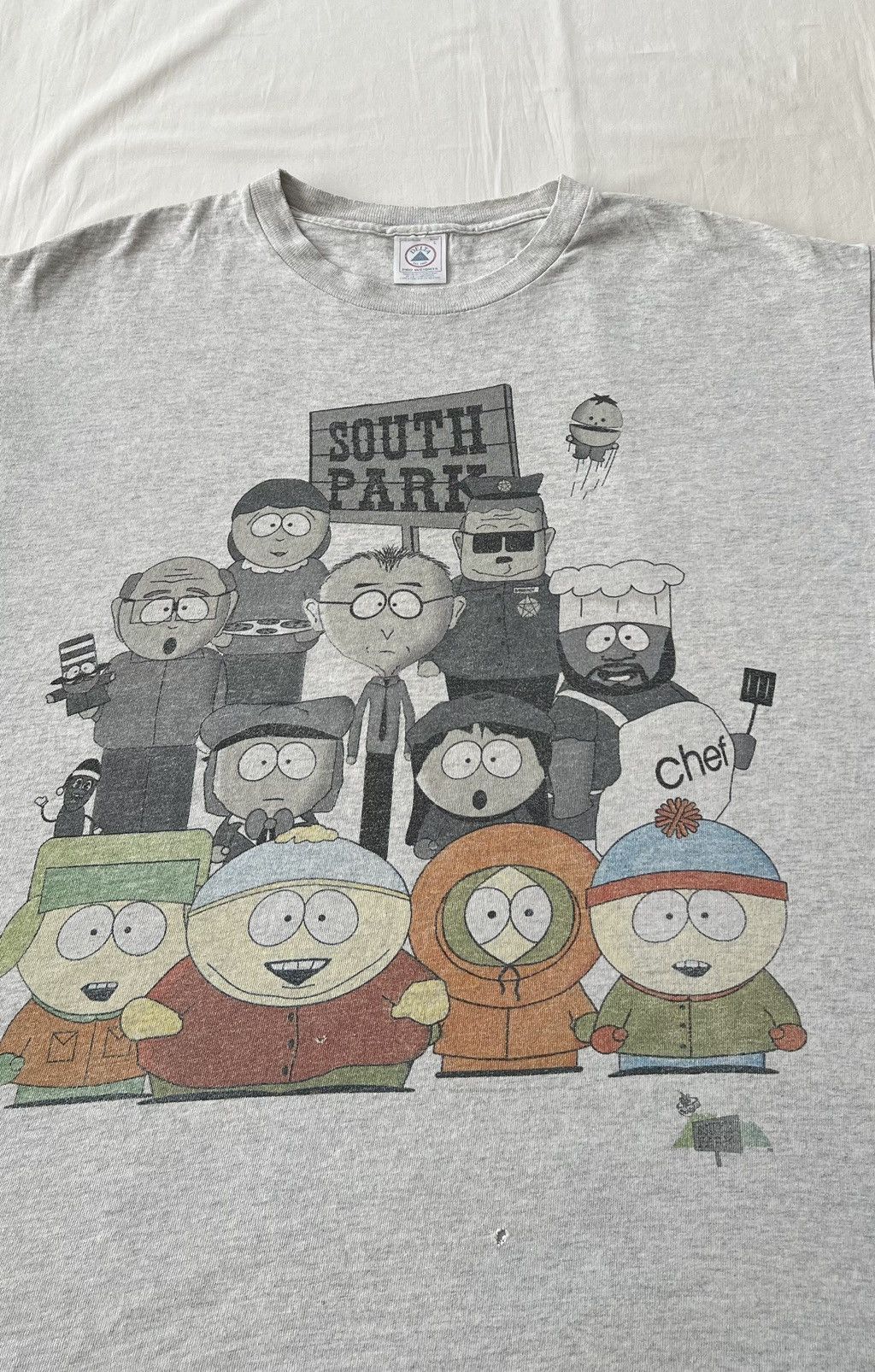 Cartoon Network Vintage 90s South Park Cartoon TV Show Gray T-shirt Size US L / EU 52-54 / 3 - 3 Thumbnail