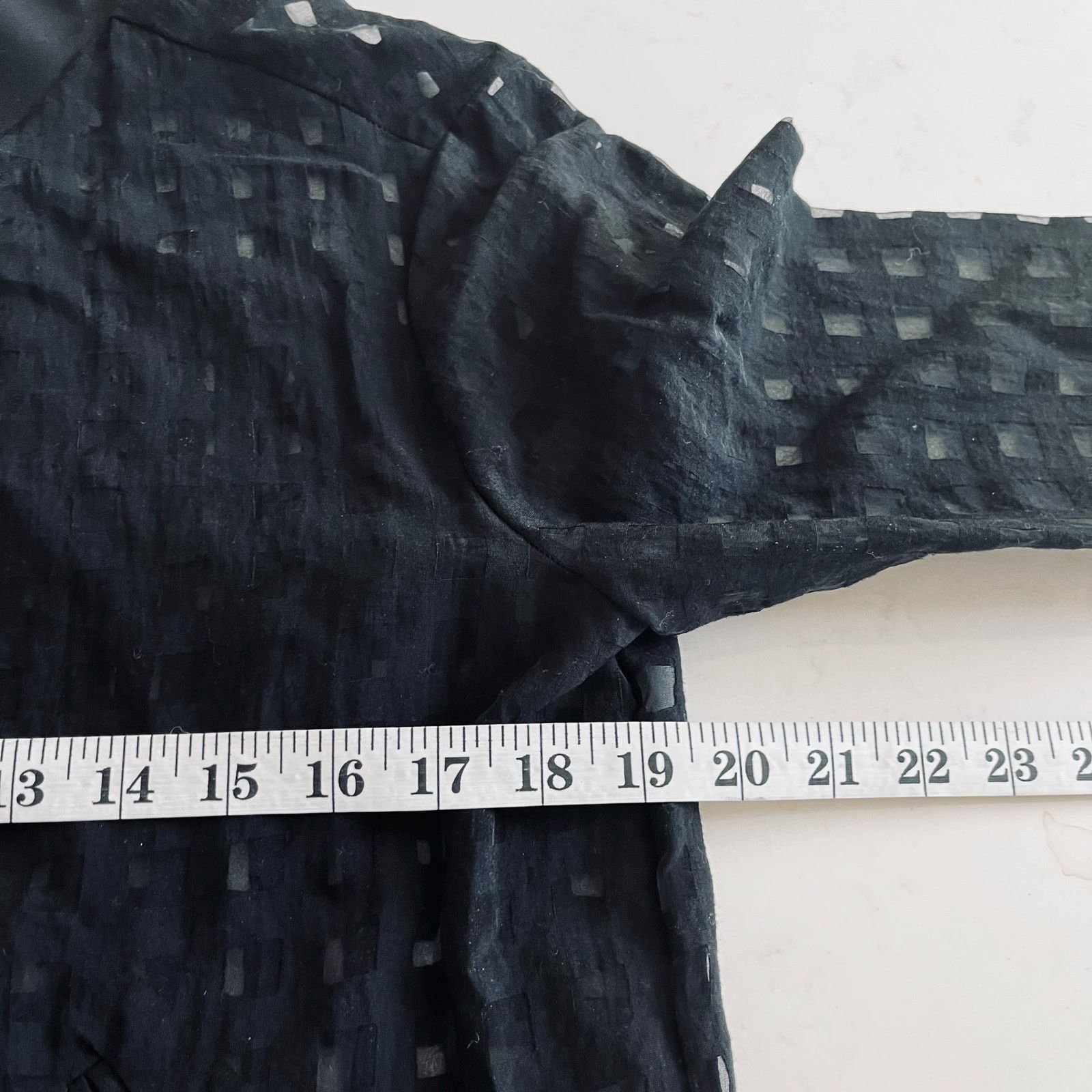 Zara Zara Black Window Pane Bomber Semi Sheer Jacket size M Size M / US 6-8 / IT 42-44 - 9 Thumbnail
