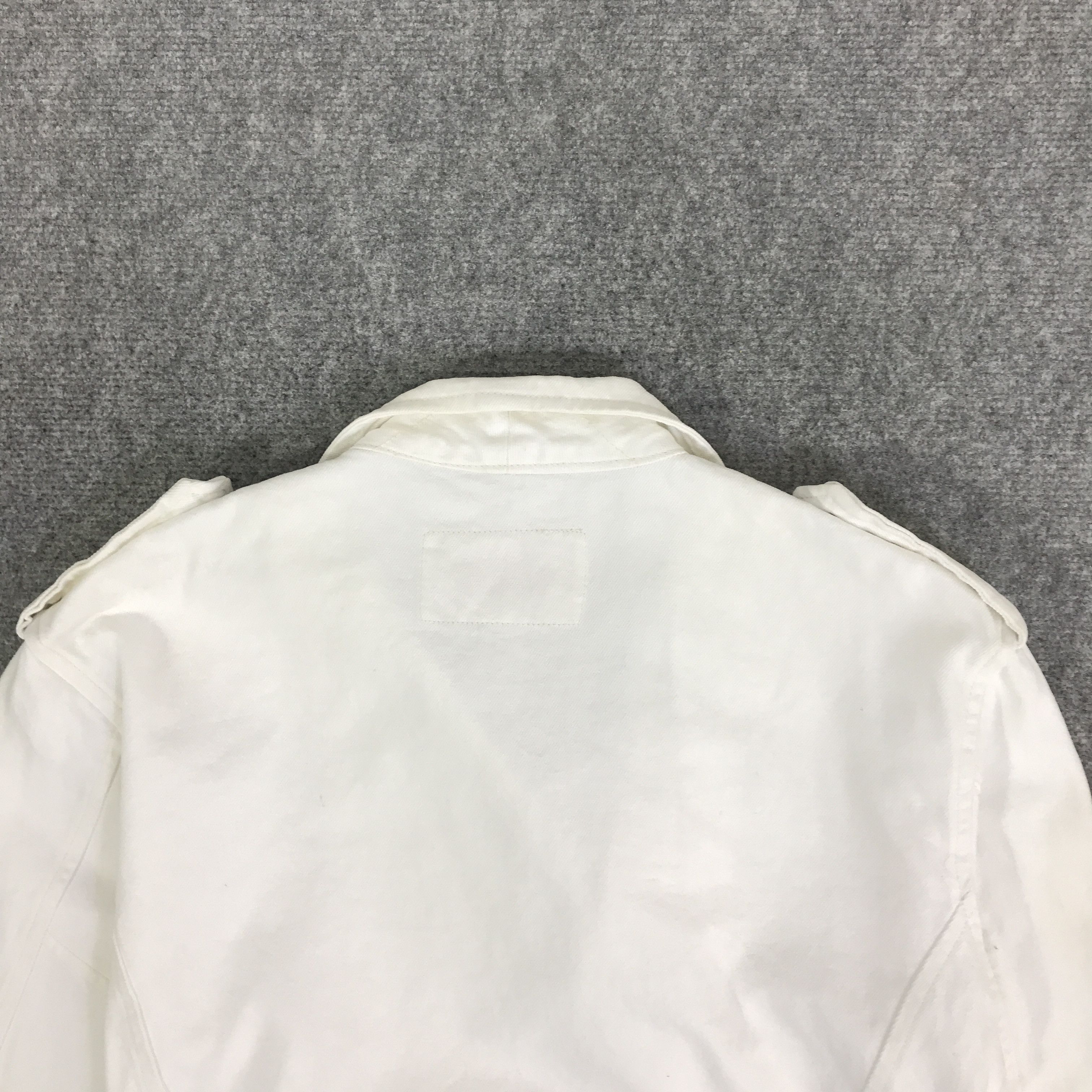 Japanese Brand HOUSTON DENIM DOUBLE COLLAR BIKER STYLE JACKET K78B4 Size US L / EU 52-54 / 3 - 4 Thumbnail