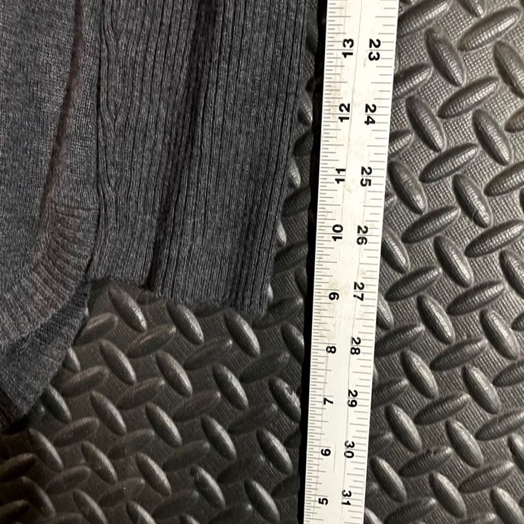 Vintage Magaschoni Women's Sweater L Gray Rayon Cashmere Blend Long Sleeve Pullover Size L / US 10 / IT 46 - 7 Thumbnail