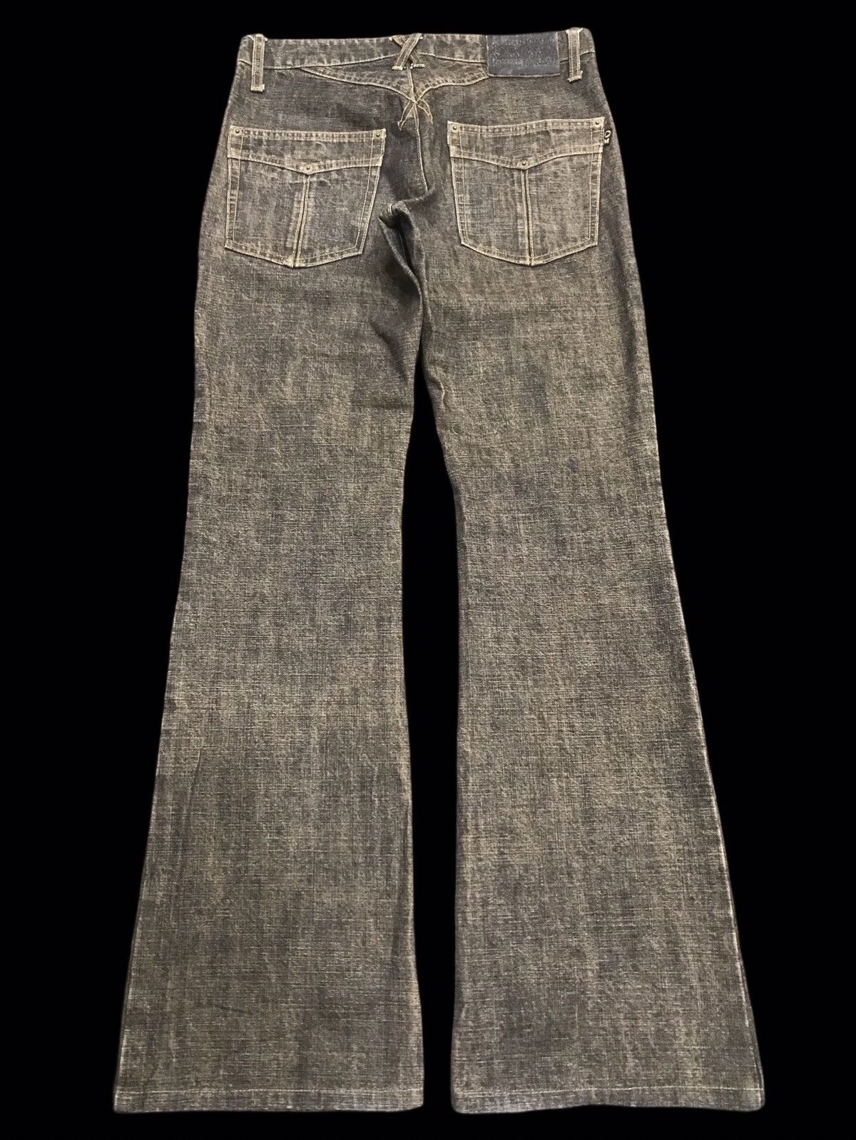 Morgan Homme 💥FLARE💥ARCHIVAL MORGAN HOMME RUSTY BLACK PANT F213 Size US 30 / EU 46 - 2 Thumbnail