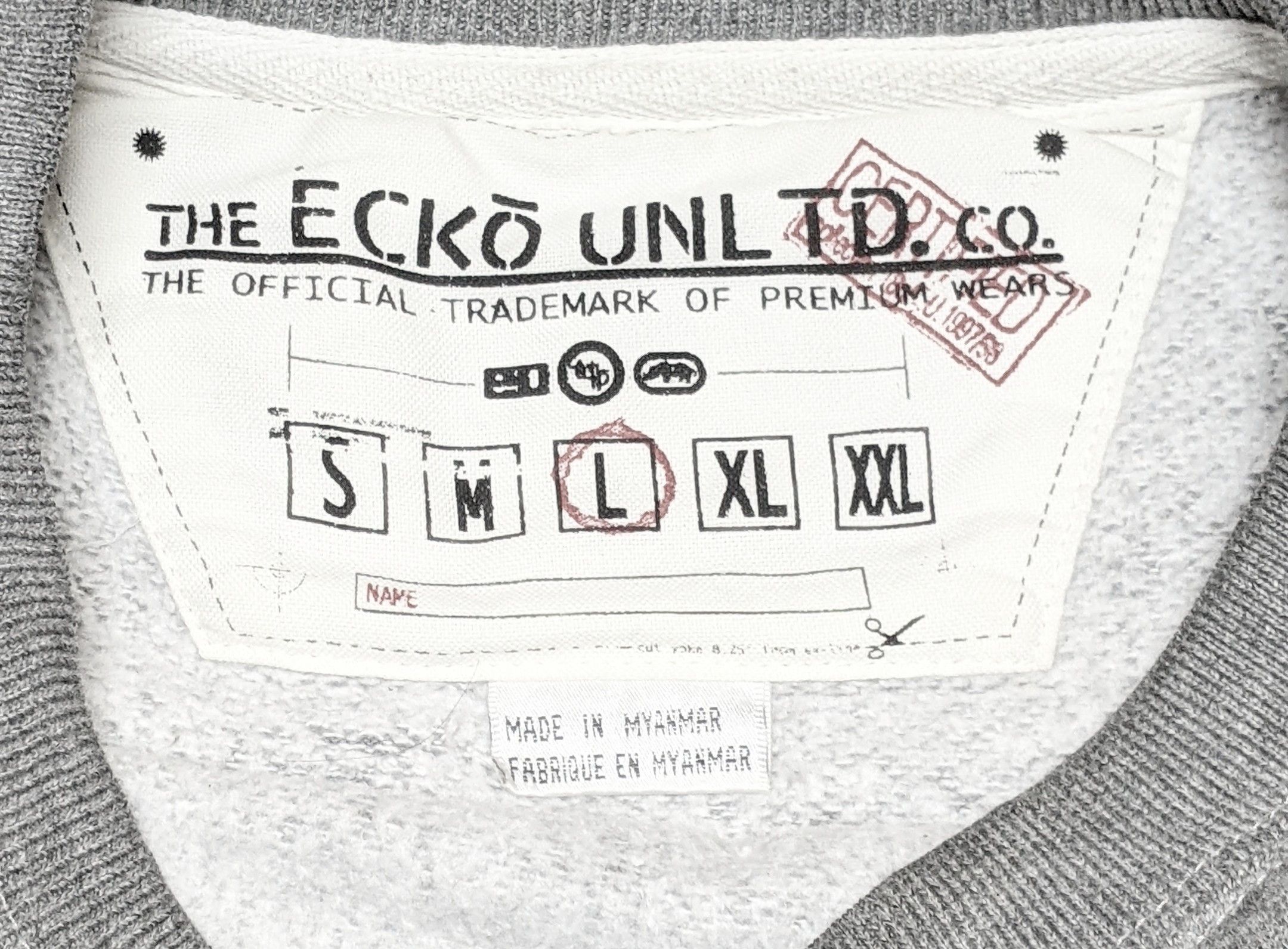 Ecko Unltd. × Marc Ecko × Vintage Vintage Y2k Ecko Ultd Rhino Oversized Boxy Sweatshirt Size US L / EU 52-54 / 3 - 12 Thumbnail