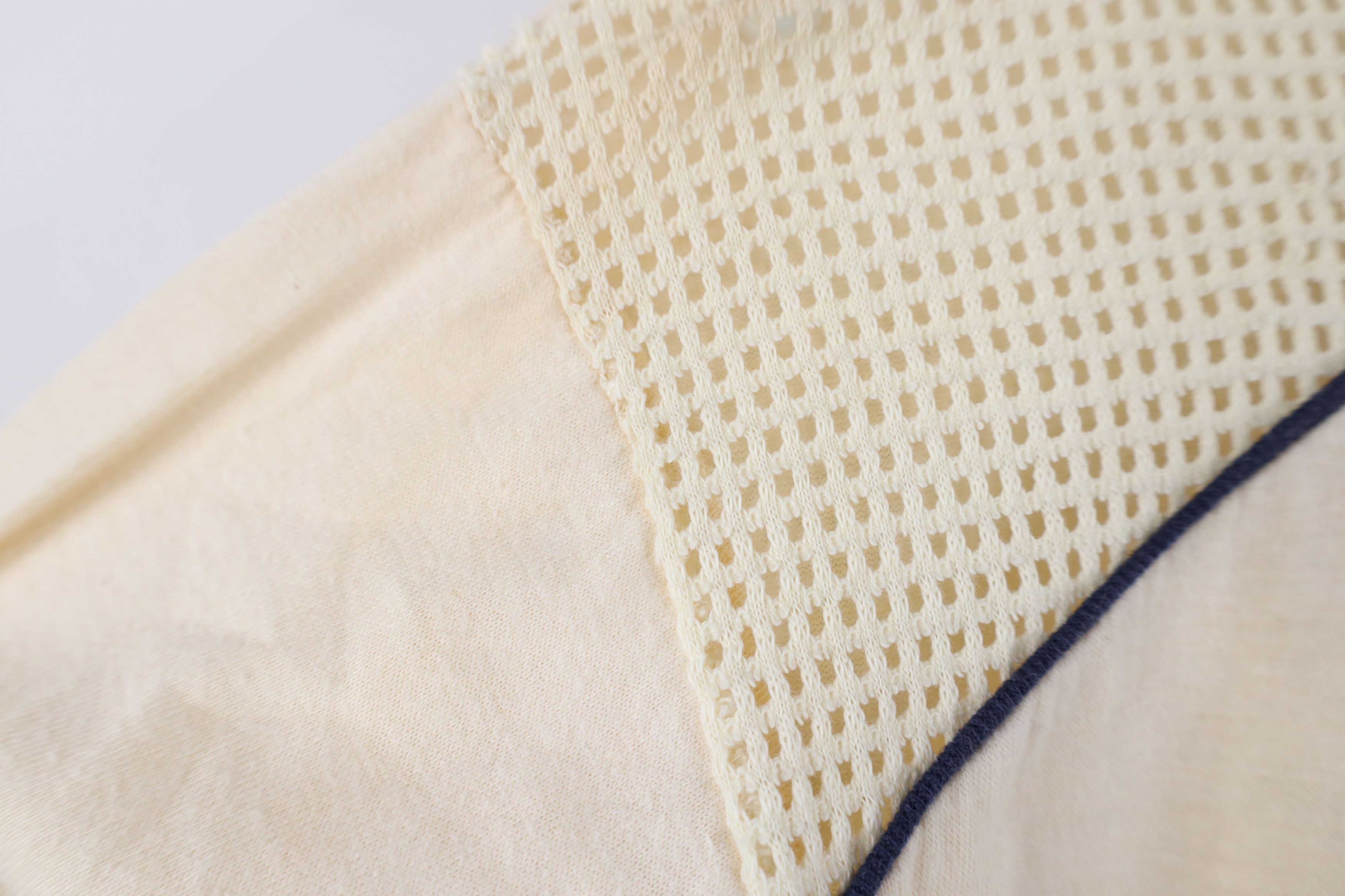 Champion Vintage 70s Champion Mesh Ringer Henley T-Shirt Beige USA Size US L / EU 52-54 / 3 - 8 Thumbnail