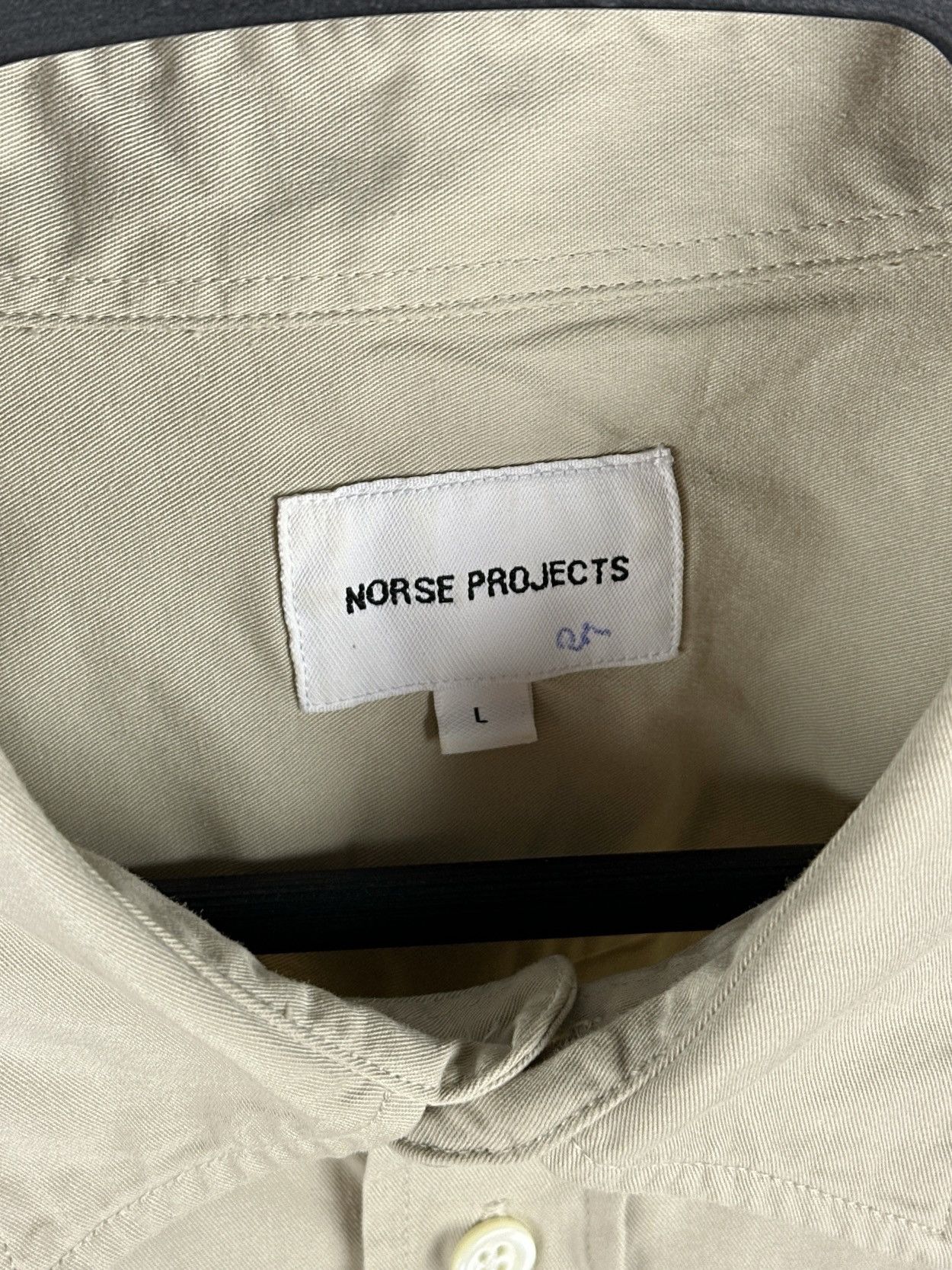 Norse Projects Norse Projects Osvald Twill Shirt Long Sleeve Button Up Size US L / EU 52-54 / 3 - 10 Thumbnail