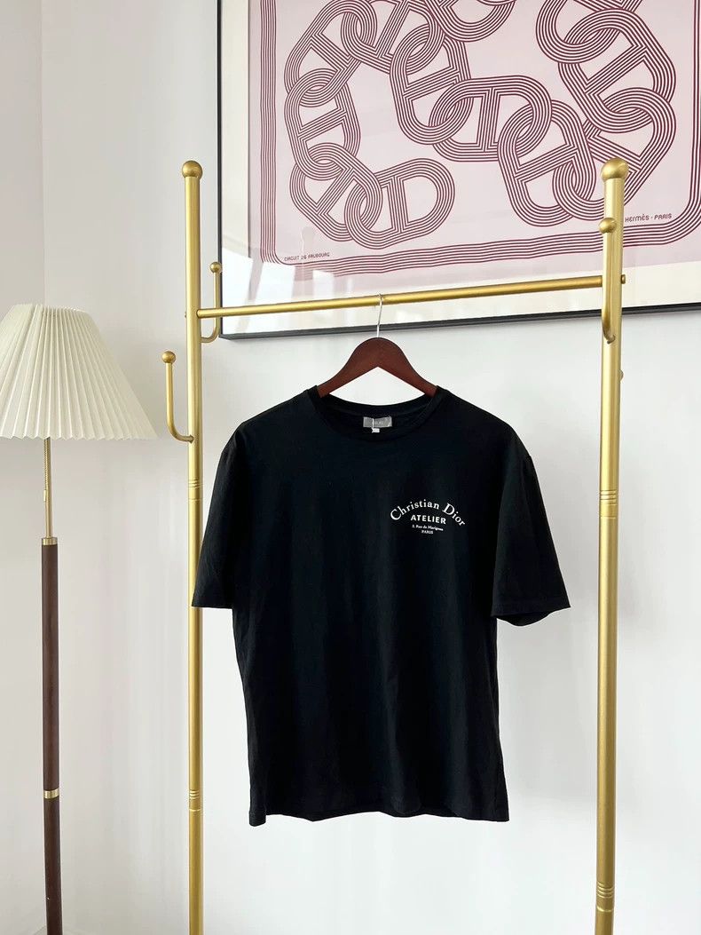 Dior Dior Black logo letter print cotton round-neck short-sleev Size US XS / EU 42 / 0 - 1 Thumbnail