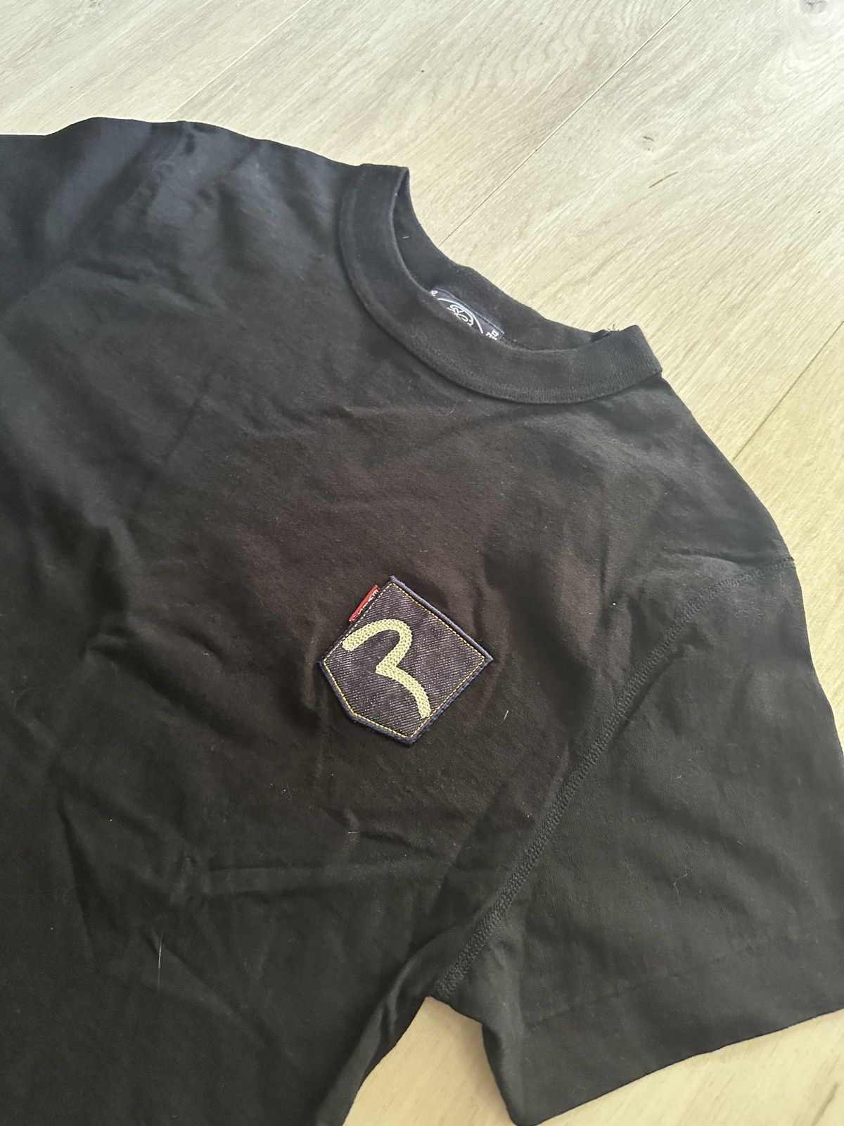 Evisu Evisu Black Cotton T-Shirt Size 36 Made in Japan Size US M / EU 48-50 / 2 - 5 Thumbnail