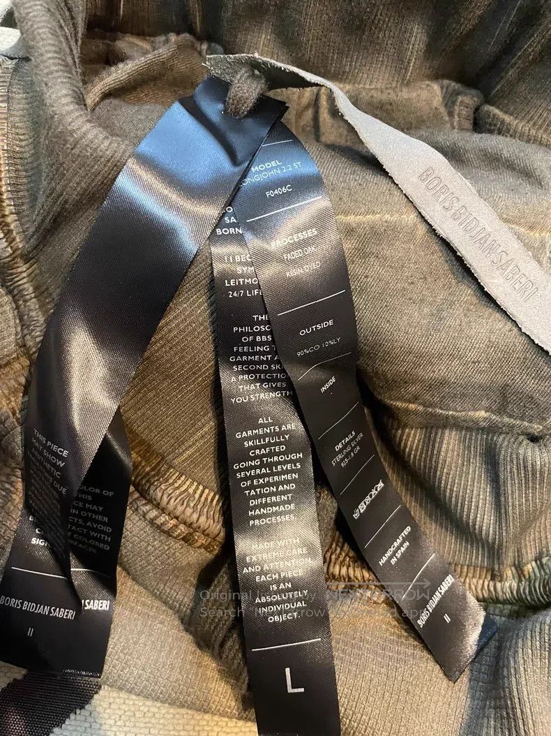 Boris Bidjan Saberi Boris Bidjan Saberi Size L Industrial old cold dyed adjusta Size US 32 / EU 48 - 8 Thumbnail