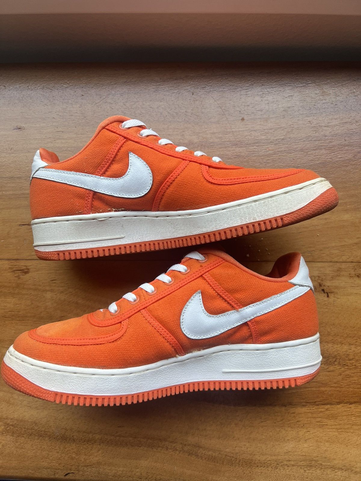 Nike Air Force 1 Canvas ‘Safety Orange’ 2001 Size US 10.5 / EU 43-44 - 3 Thumbnail