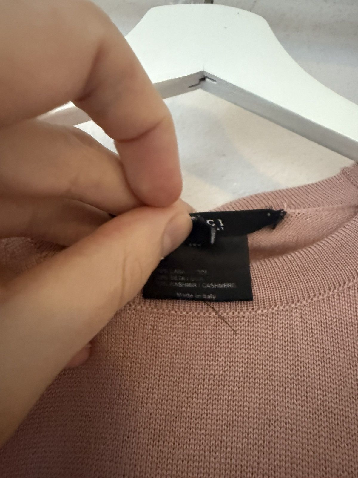 Gucci Gucci Blush Pink Cashmere Silk Wool Knit Sweater Size US L / EU 52-54 / 3 - 4 Thumbnail