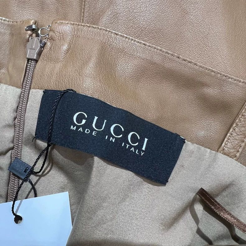 Gucci Gucci Camel sheepskin drawstring dress 2504-Nextarrow Size M / US 6-8 / IT 42-44 - 5 Thumbnail