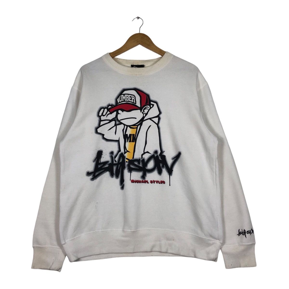 Japanese Brand × Vintage Vintage Hip Hop Streetwear Japan Grass Hither Sweatshirt Size US M / EU 48-50 / 2 - 1 Thumbnail