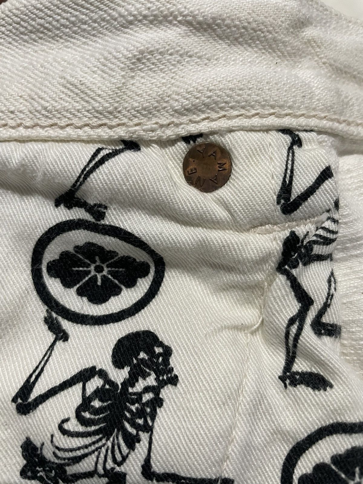 Evisu Evisu Yamane Denim White Selvedge Distresed Size US 34 / EU 50 - 14 Thumbnail