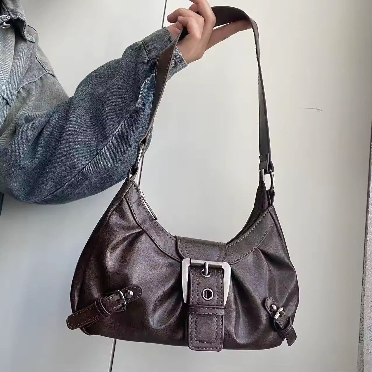 Japanese Brand × Vintage Ladies pu leathers handbag Size ONE SIZE - 1 Thumbnail