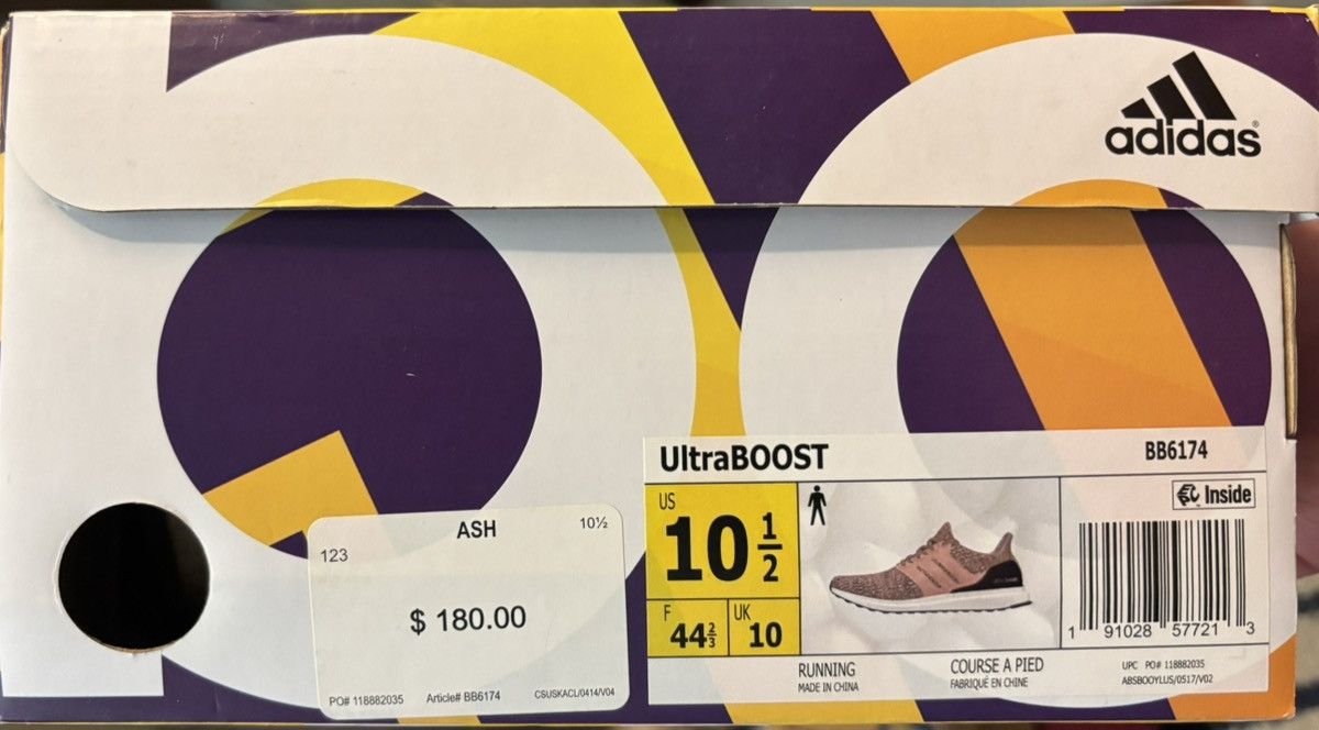 Adidas Adidas UltraBoost 4.0 Ash Pearl Size US 10.5 / EU 43-44 - 8 Thumbnail