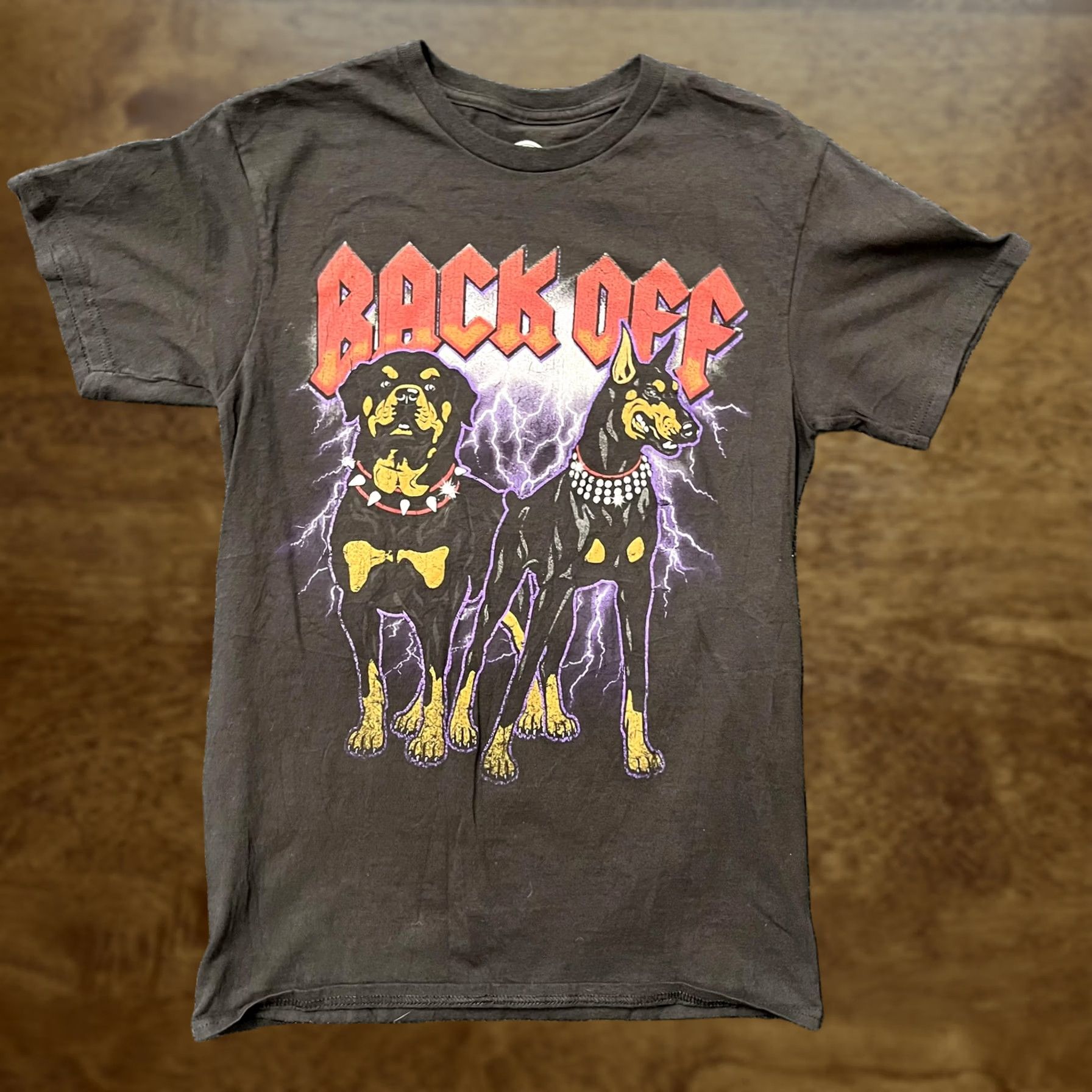Cottweiler DOM Shirt Mens Medium Brown Back Off Rottweiler Doberman Graphic Tee T-Shirt Size US M / EU 48-50 / 2 - 1 Thumbnail