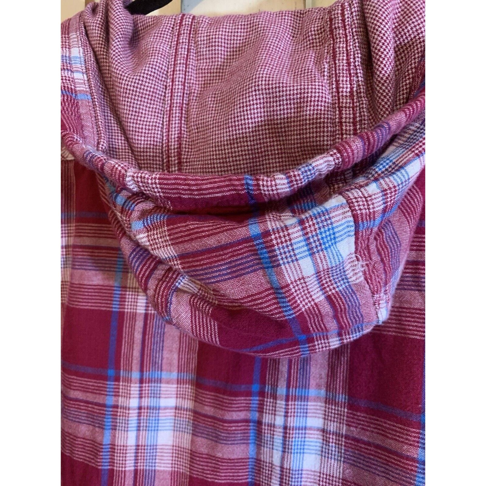 Boston Traders Boston Traders Women's Flannel Hoodie Shirt M Plaid Size M / US 6-8 / IT 42-44 - 13 Thumbnail